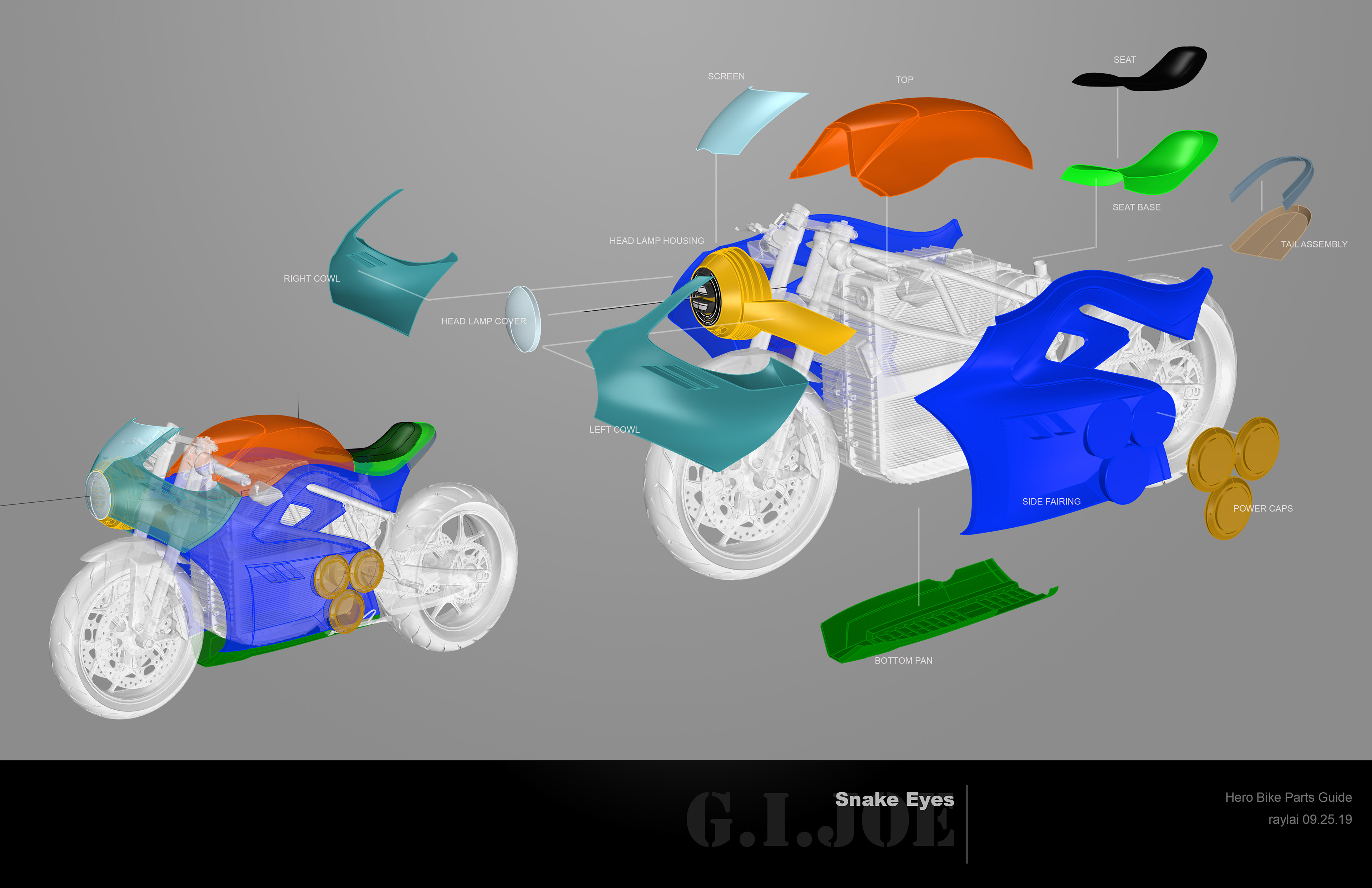Snake Eyes Hero Bike - Cladding Build Guide