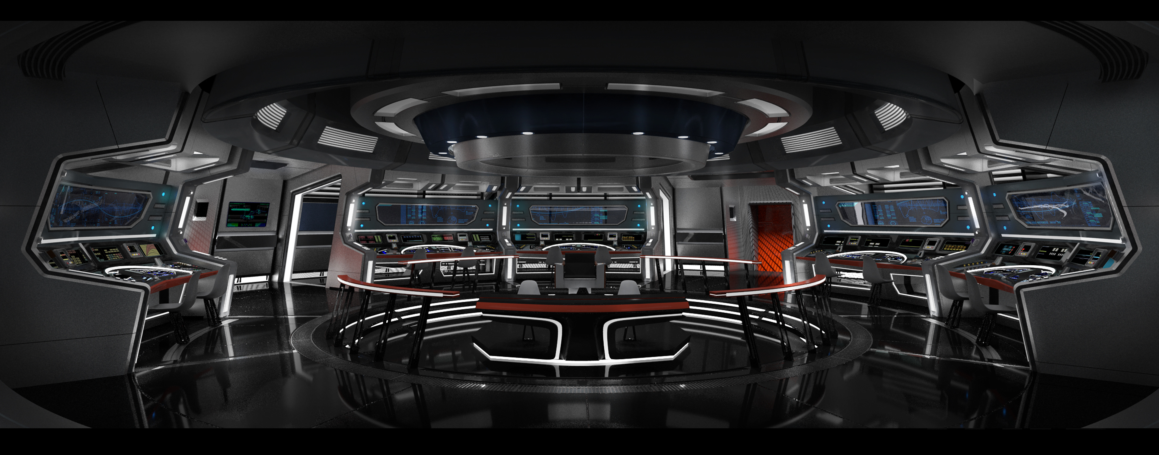 Star Trek Discovery Season One : USS Enterprise bridge render