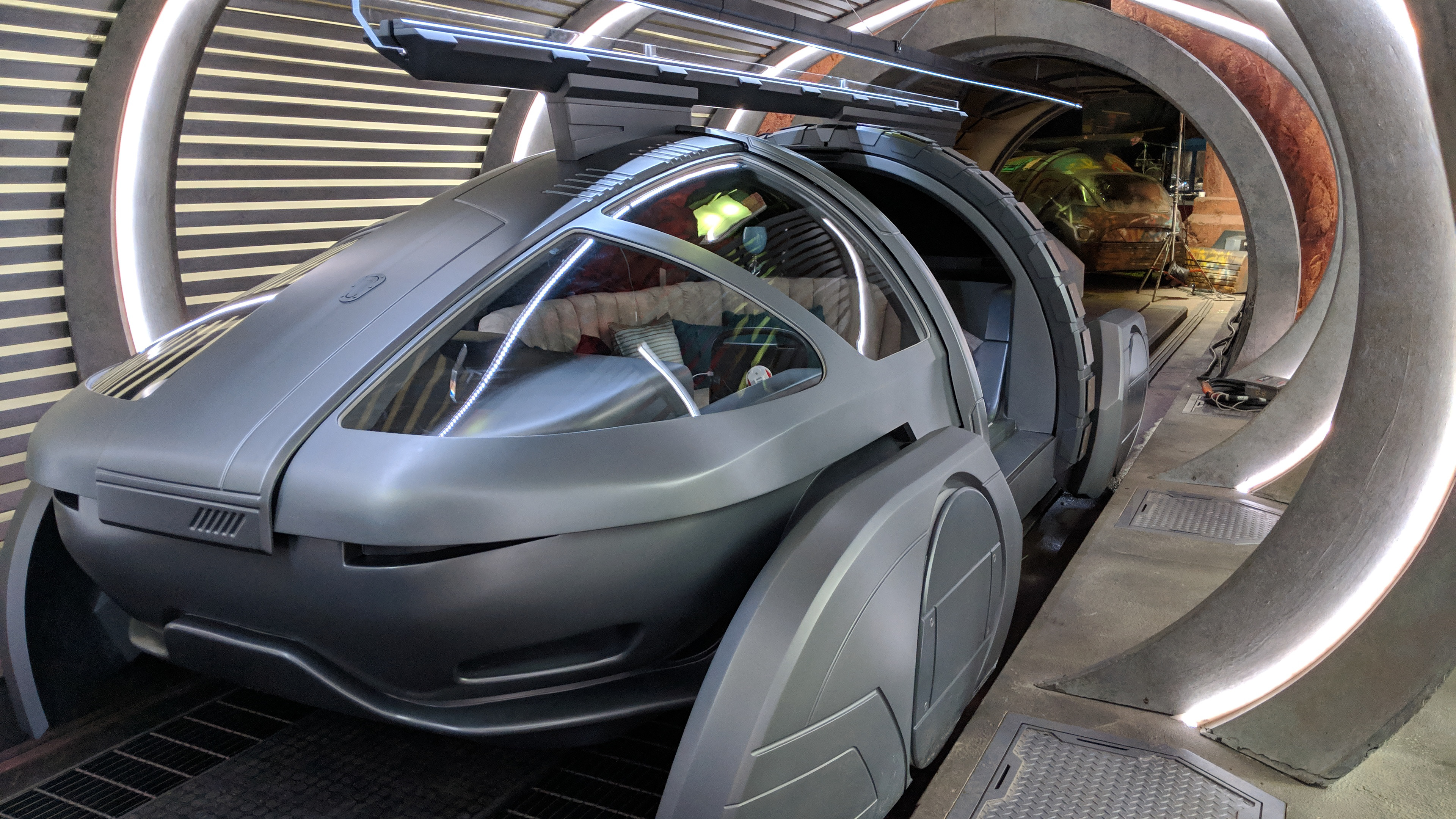 Built Limo Pod on Set