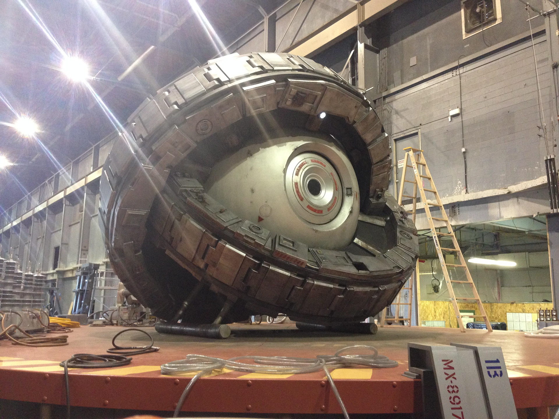 Full Size Hero Time Machine on Set