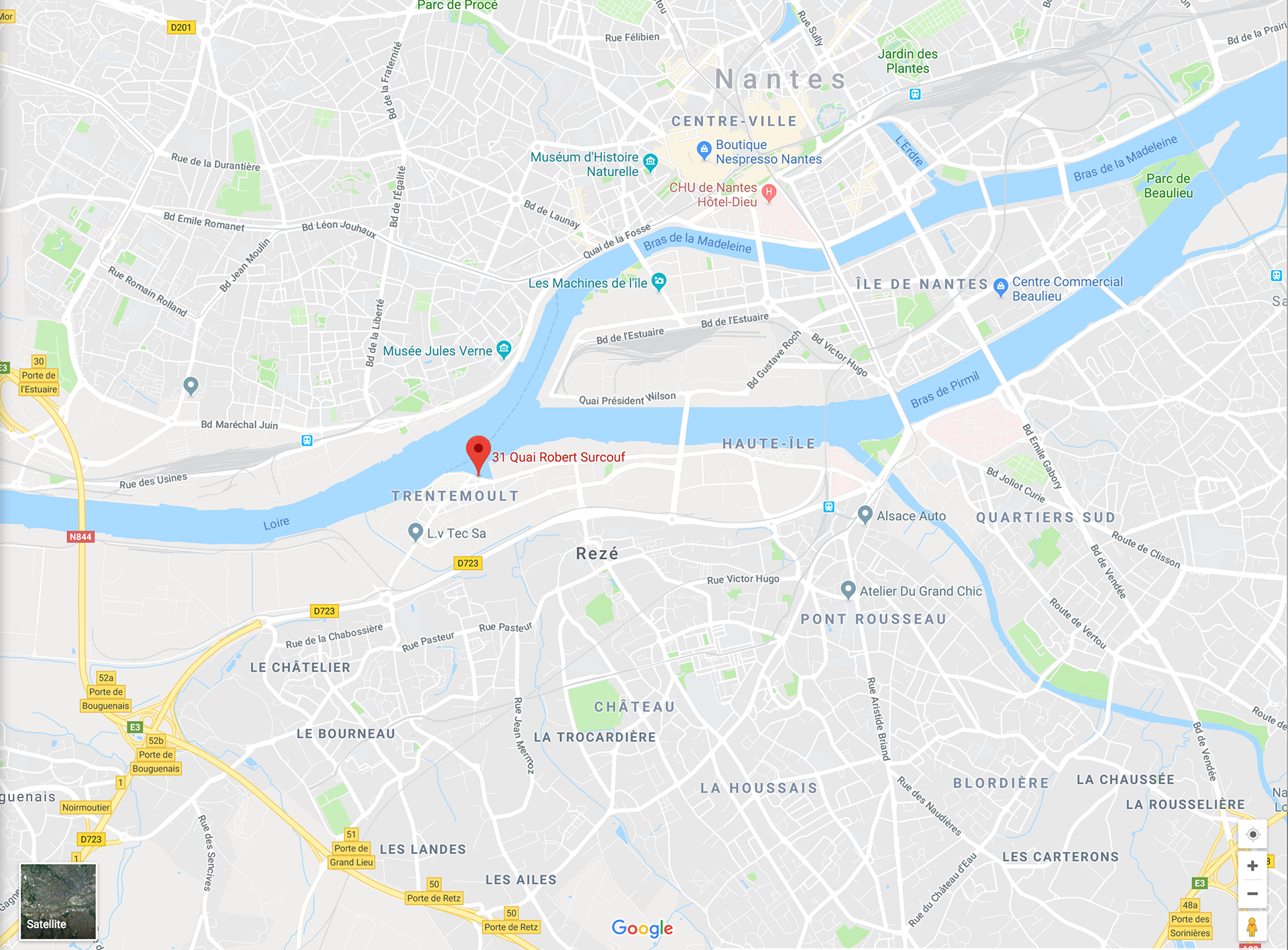adresse: 31 quai Surcouf - Trentemoult - 44400 REZE