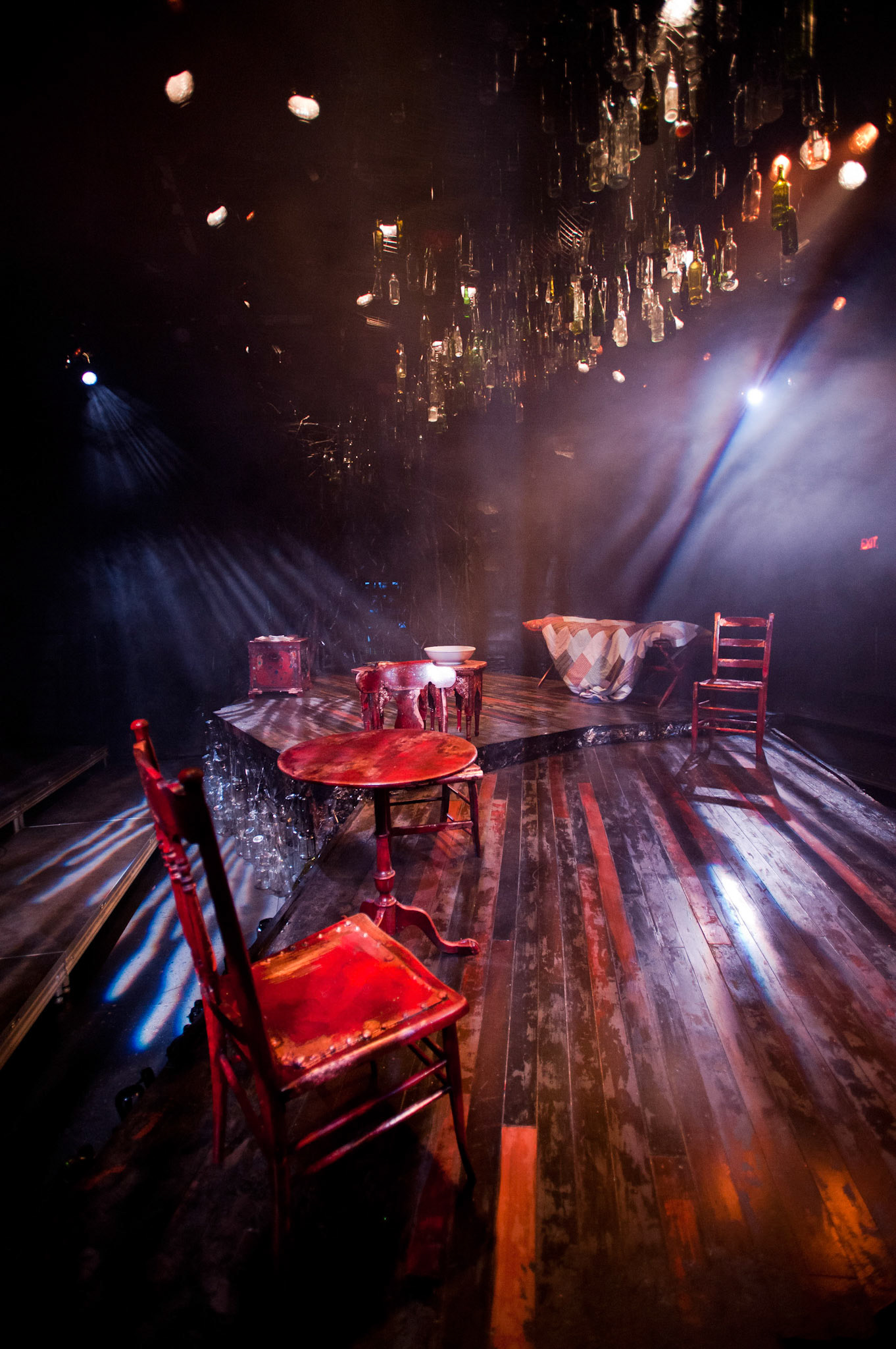 2/15/11 7:06:31 PM -- Boston, Massachusetts

 Boston University -{date }-  A BCAP production of Athol Fugard, play "The Road to Mecca"  is Directed by CFA Theatre Prof. Judy Braha. South Africa’s preeminent playwright explores the transformative power of art in this tale of an eccentric sculptor, portrayed by CFA faculty members Elaine Vaan Hogue, and Mark Cohen with CFa sophomore  Ali  Kerestly CFA ‘13
 
Photo by Kalman Zabarsky  for Boston University Photography