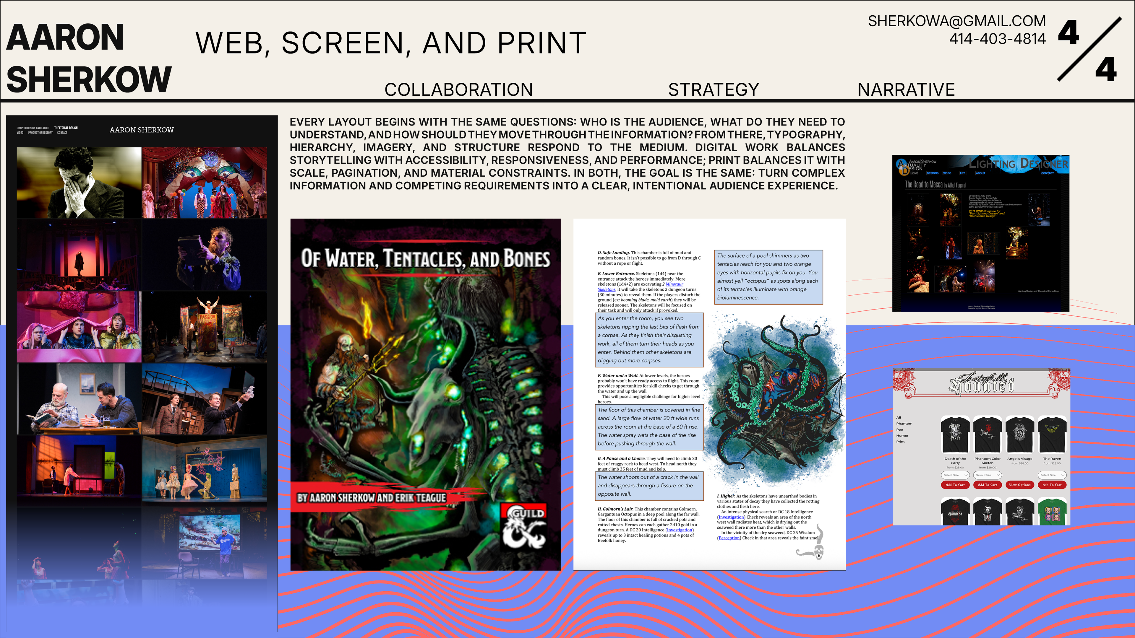 Selected web, ecommerce, editorial, and print work focused on typography, hierarchy, usability, and information design. Across formats, my approach begins with the audience and communication objective, then adapts the visual system to the requirements of the medium.