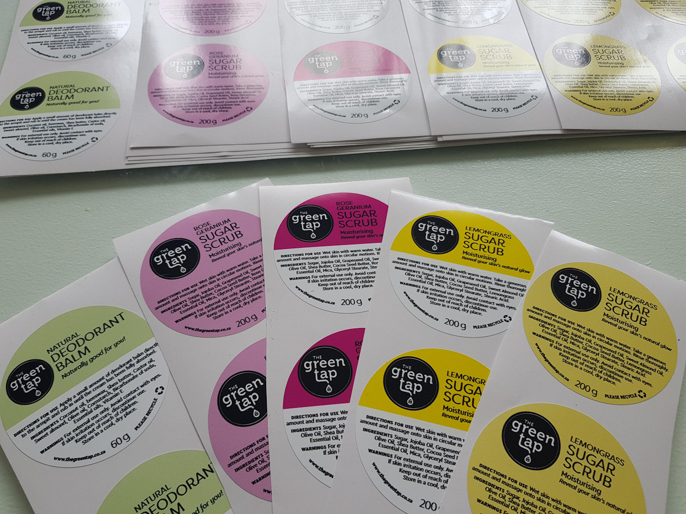White Vinyl Water Resistant Stickers