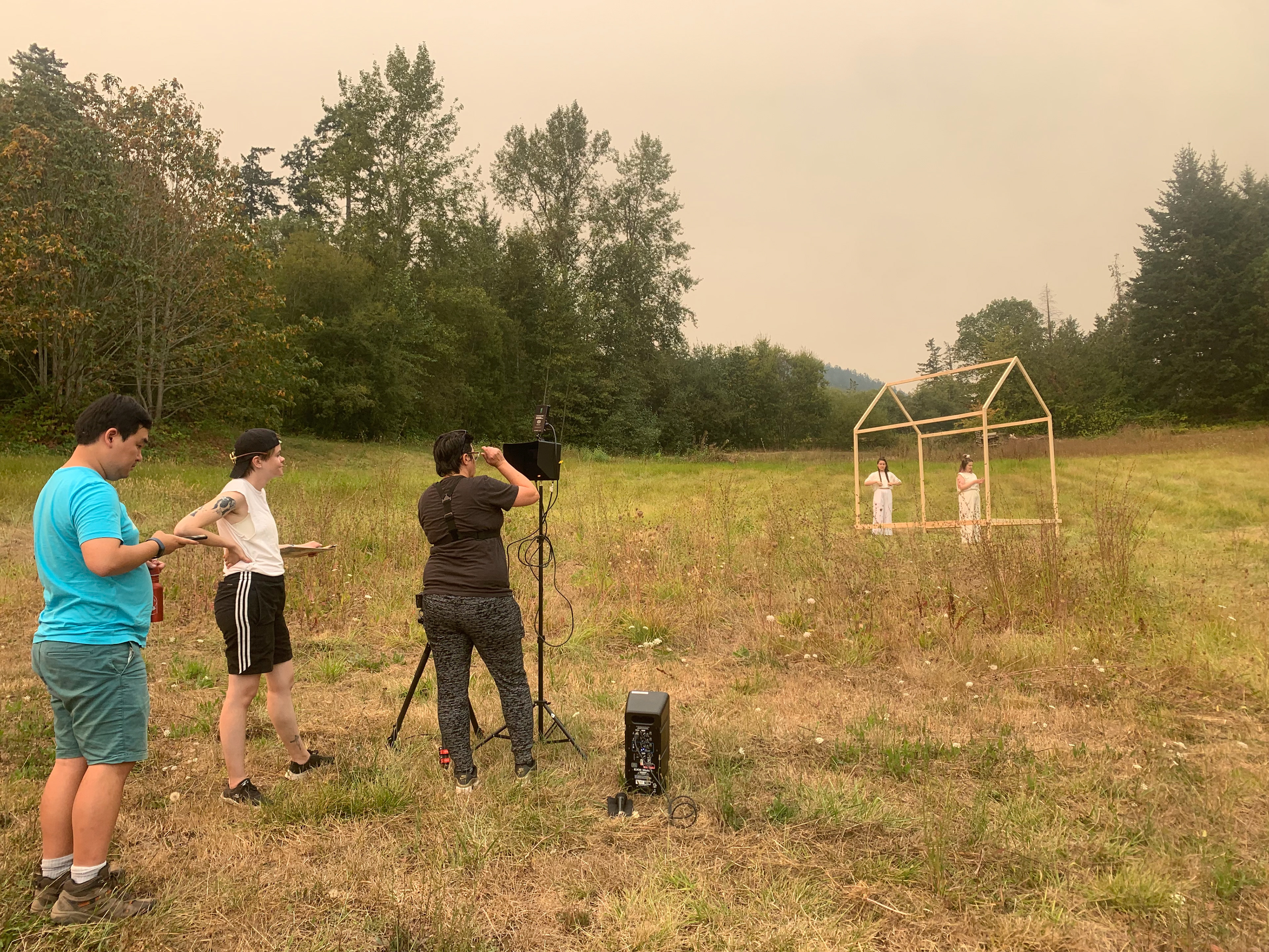 On set for Ariettes Oubliees