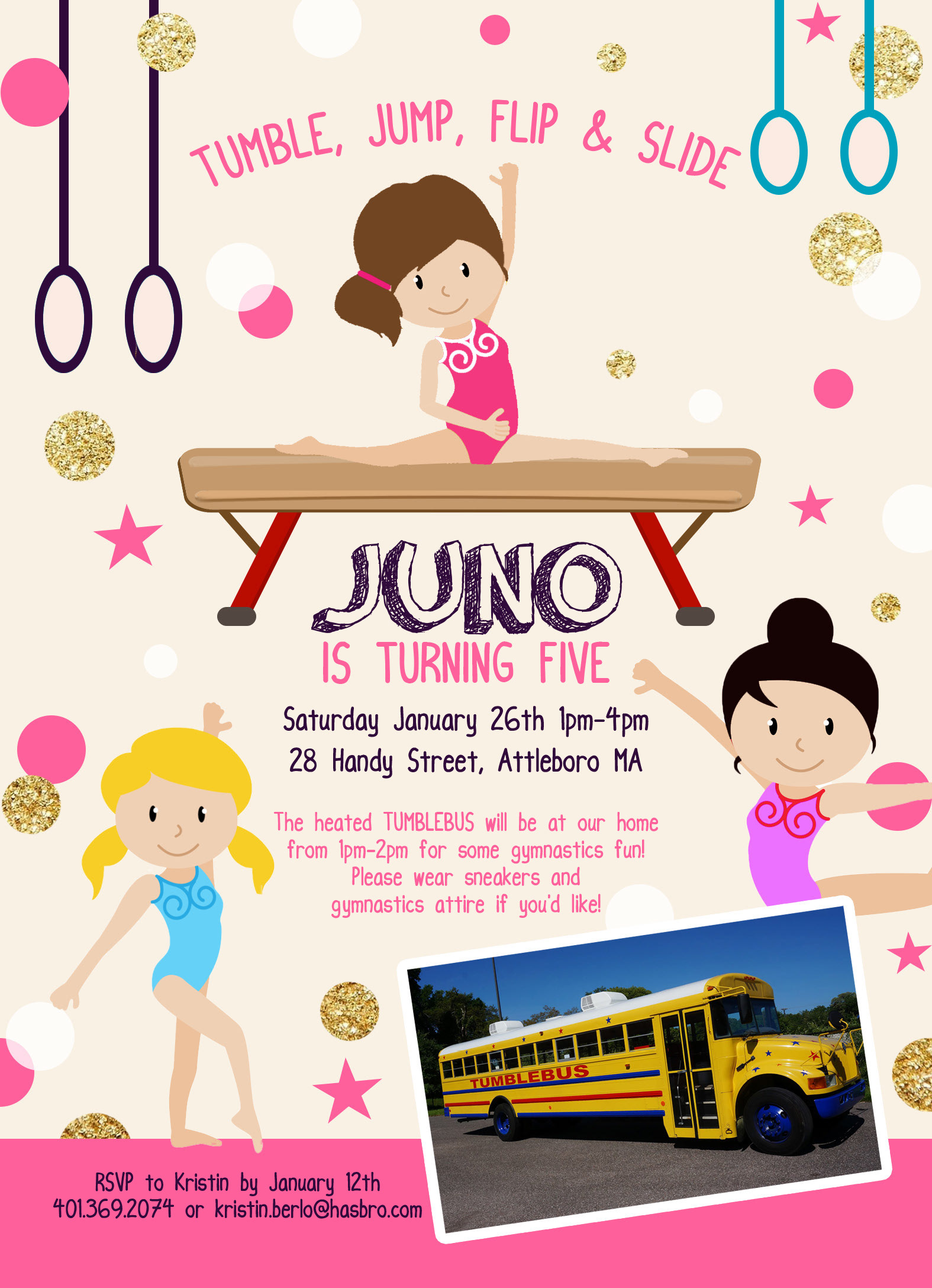 Gymnastics Invitation