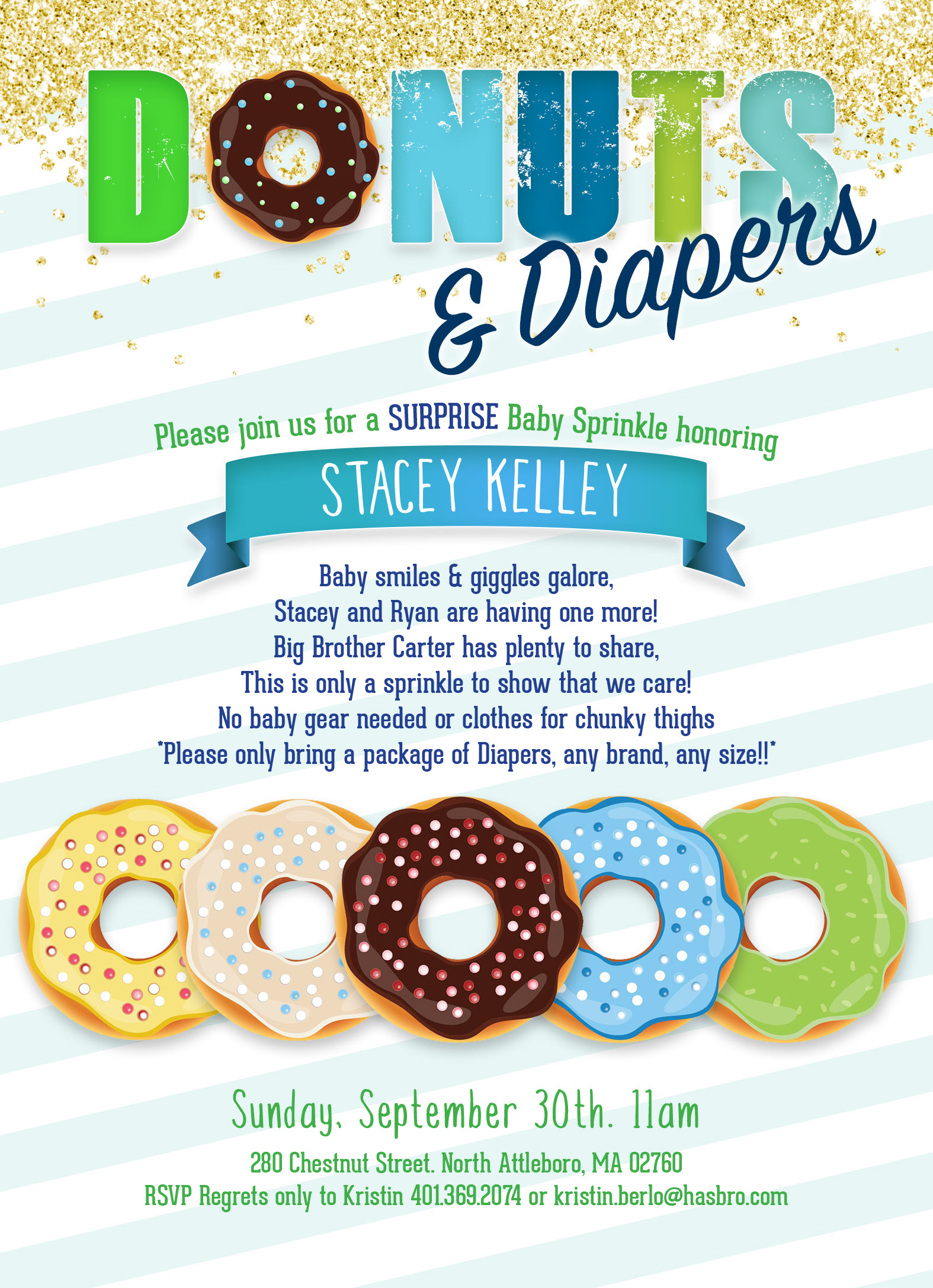 Donut Shower Invitation