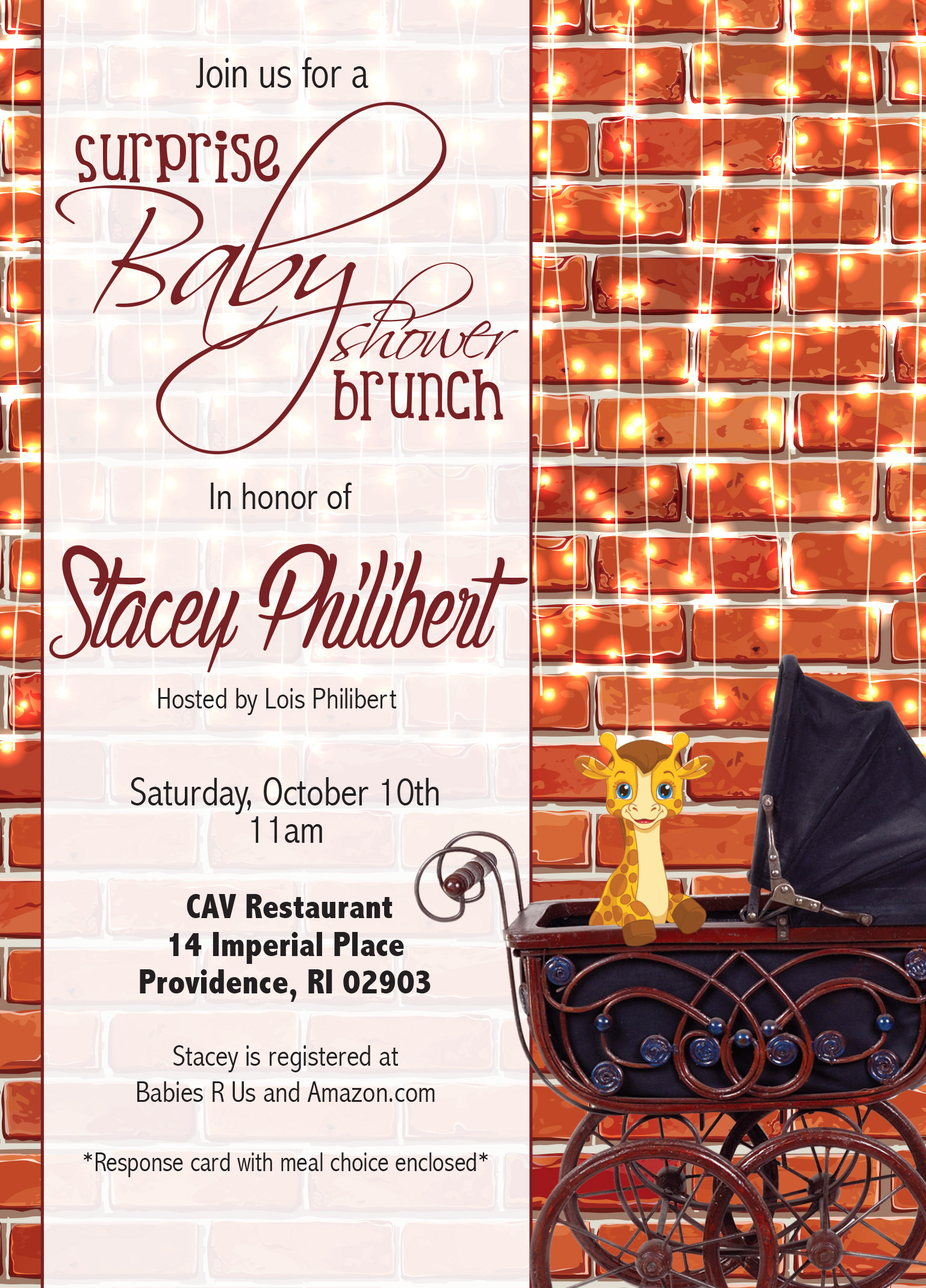 Brunch Shower invitation