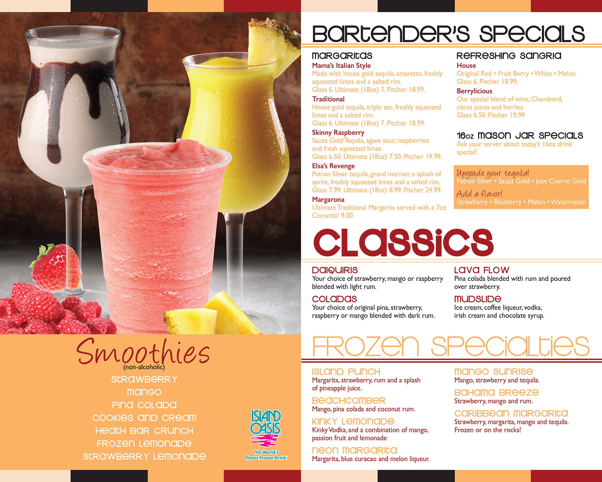 Spumoni's Folded Menu Inside