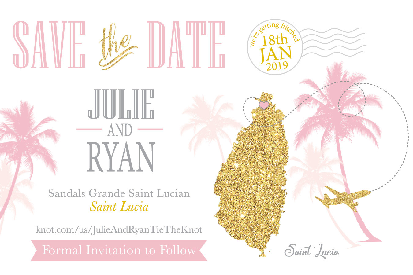 Destination Wedding Save the Date