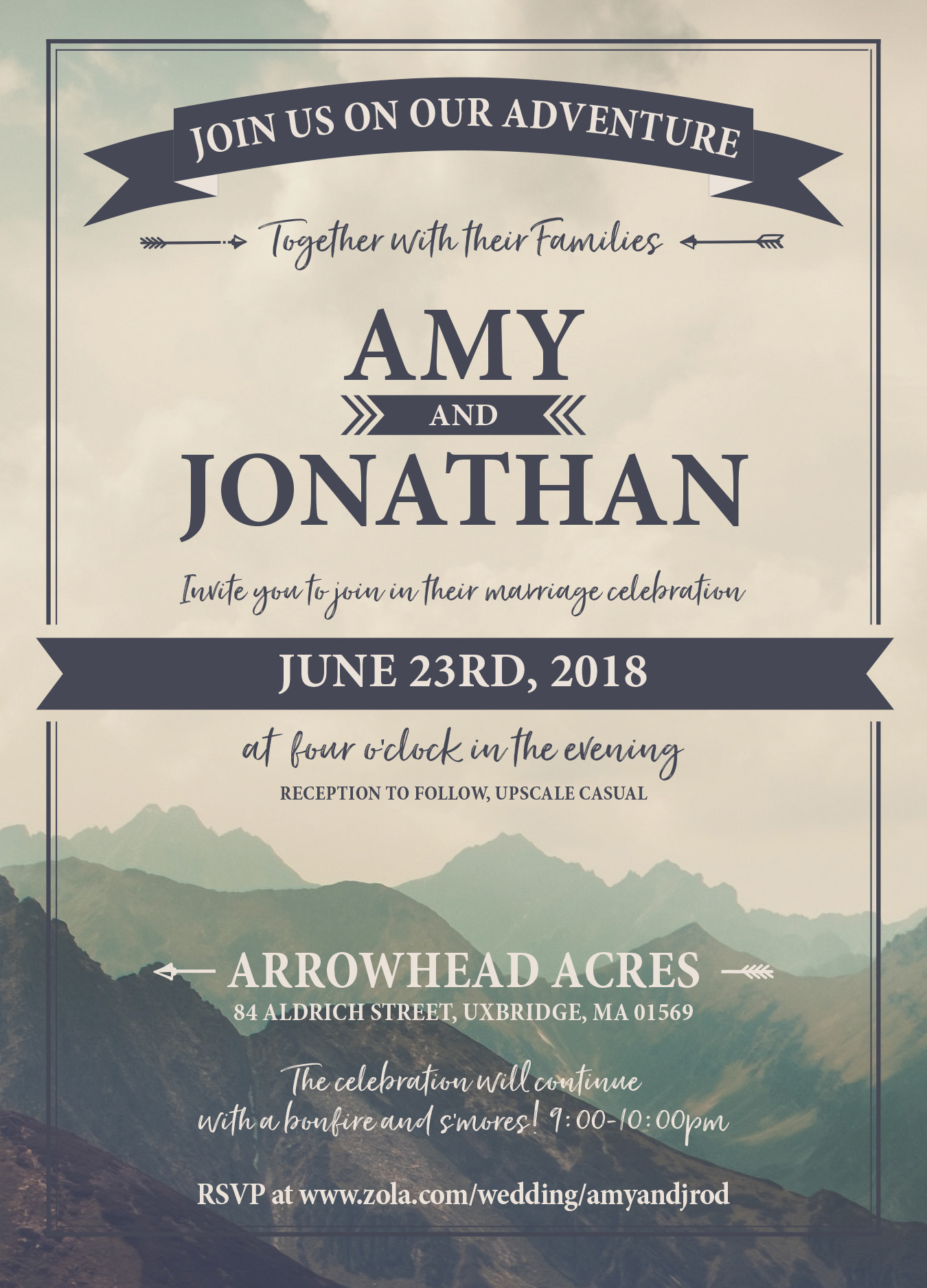 Mountain Wedding Invitation