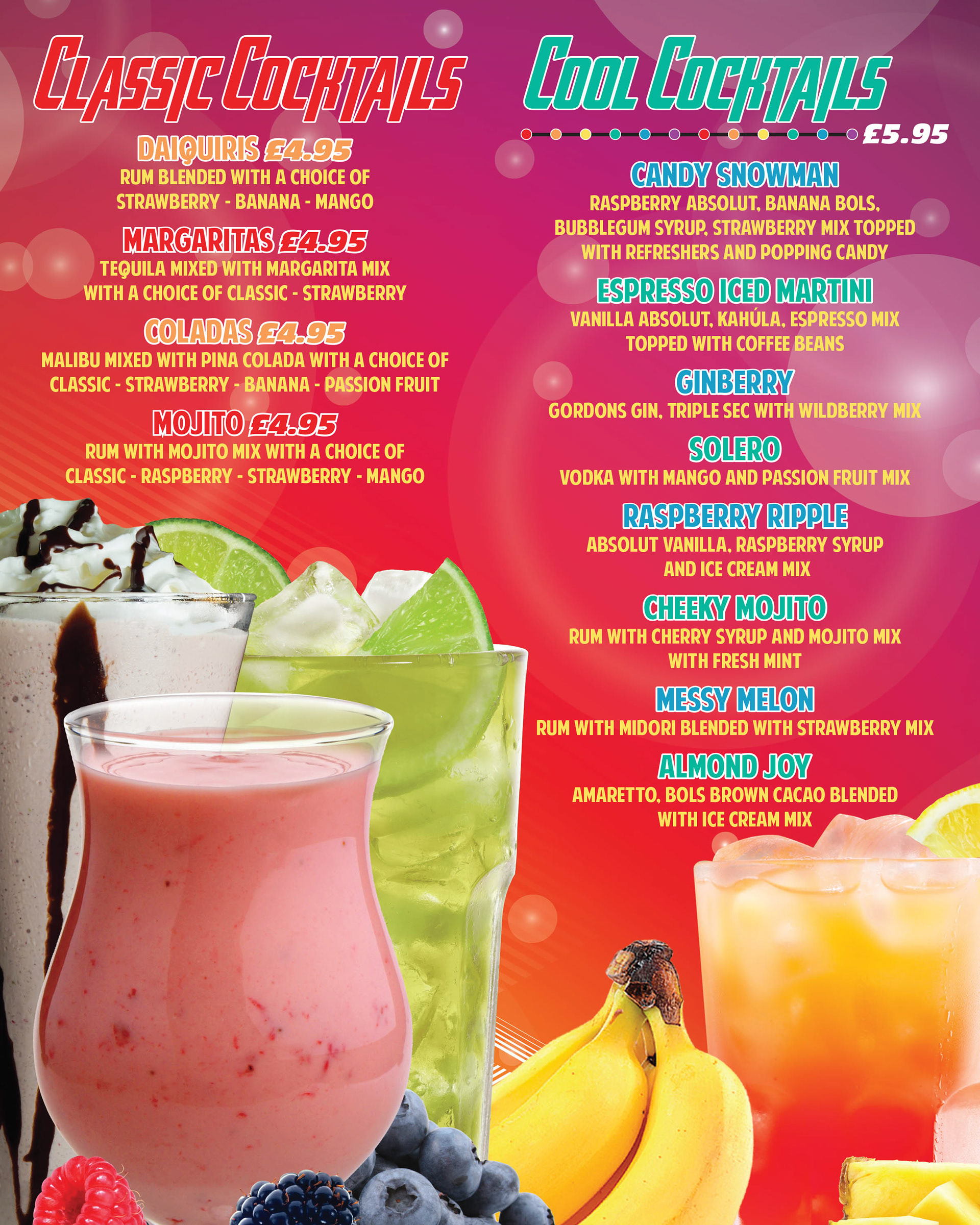 The Scene Folded Menu Outside