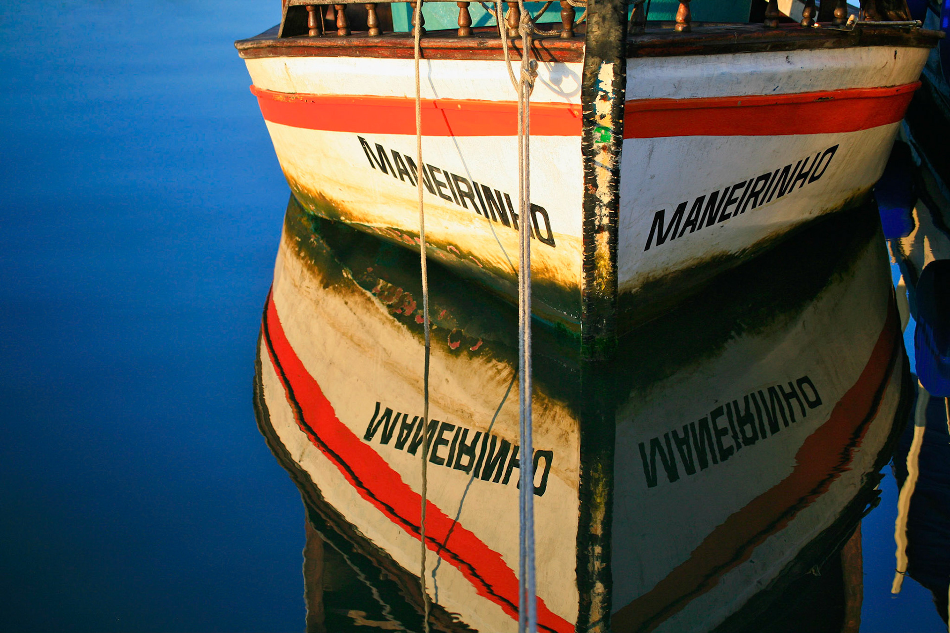 Early morning still water photography in Paraty Brazil... Hand Painted Boats in the Marina