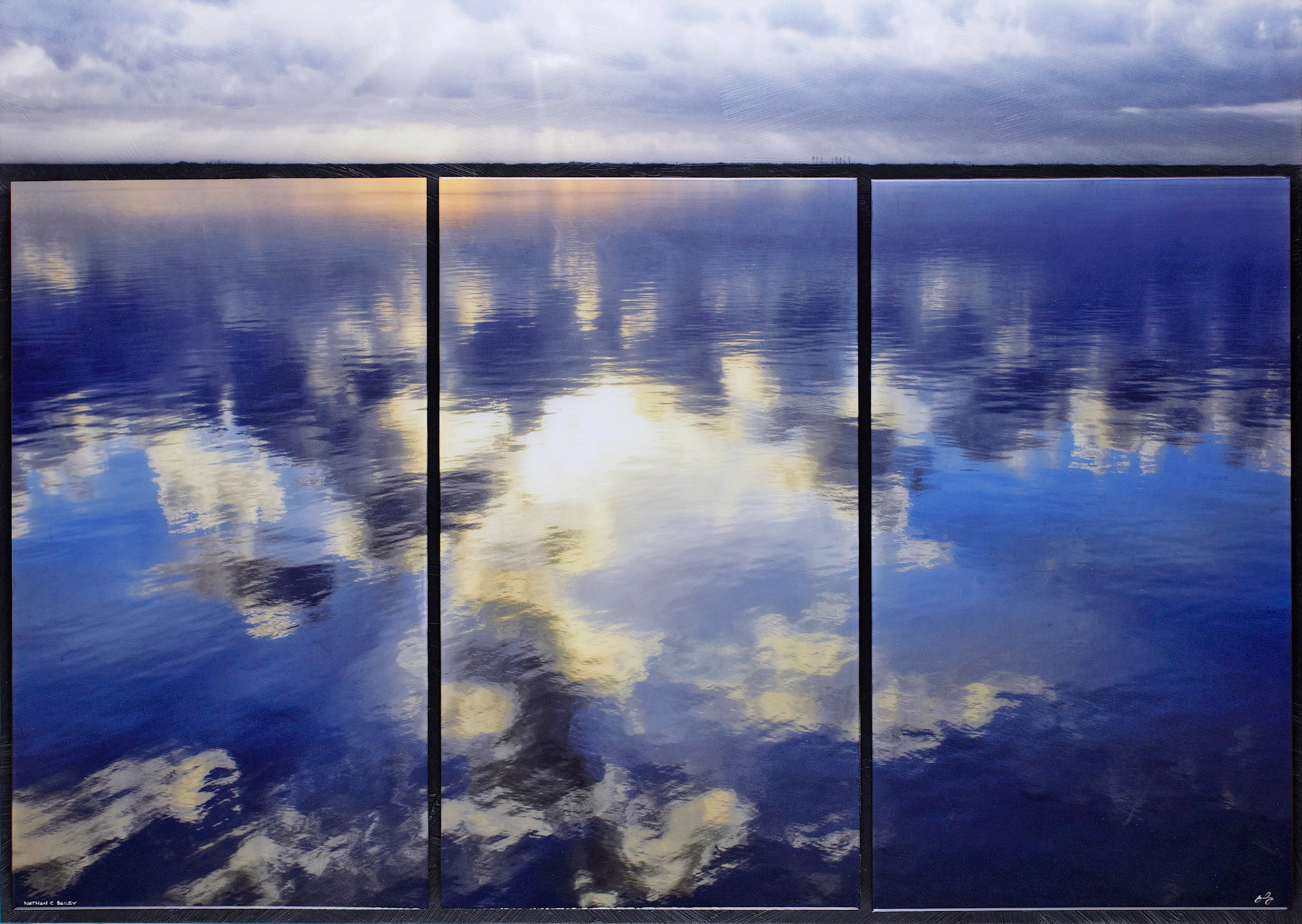 Still water morning sunrise
