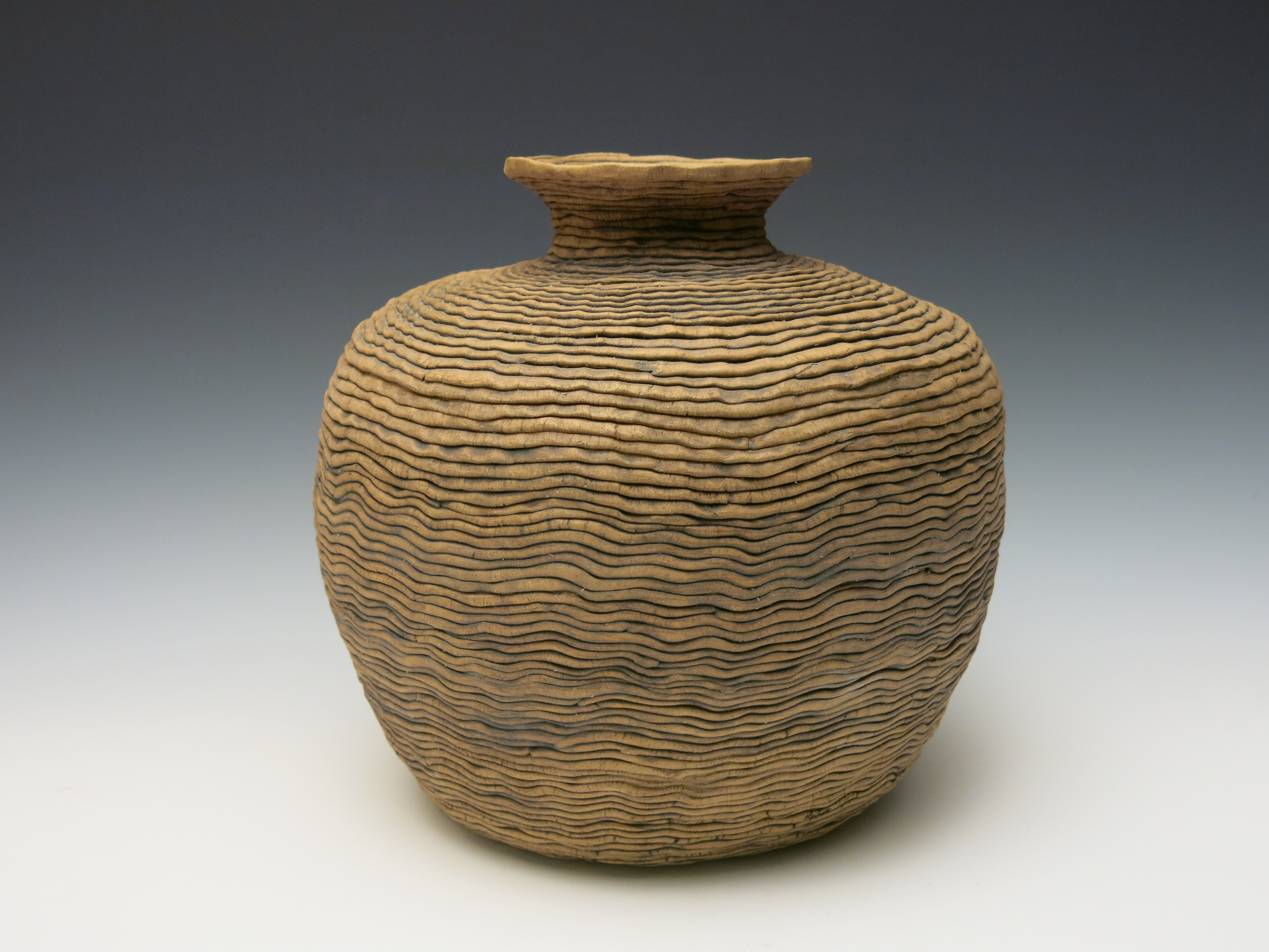  Coiled vase 13" x 13"dia., 1973
