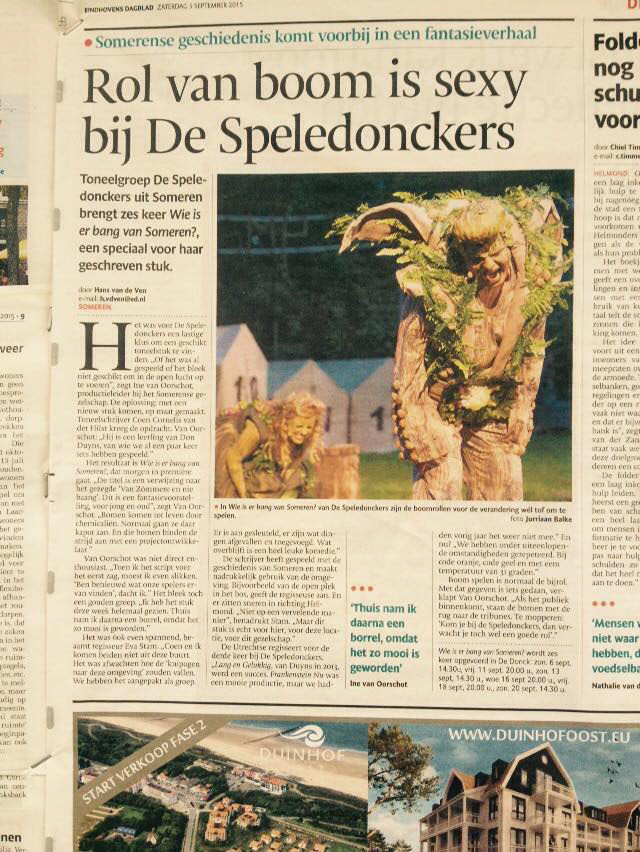 Wie is er bang