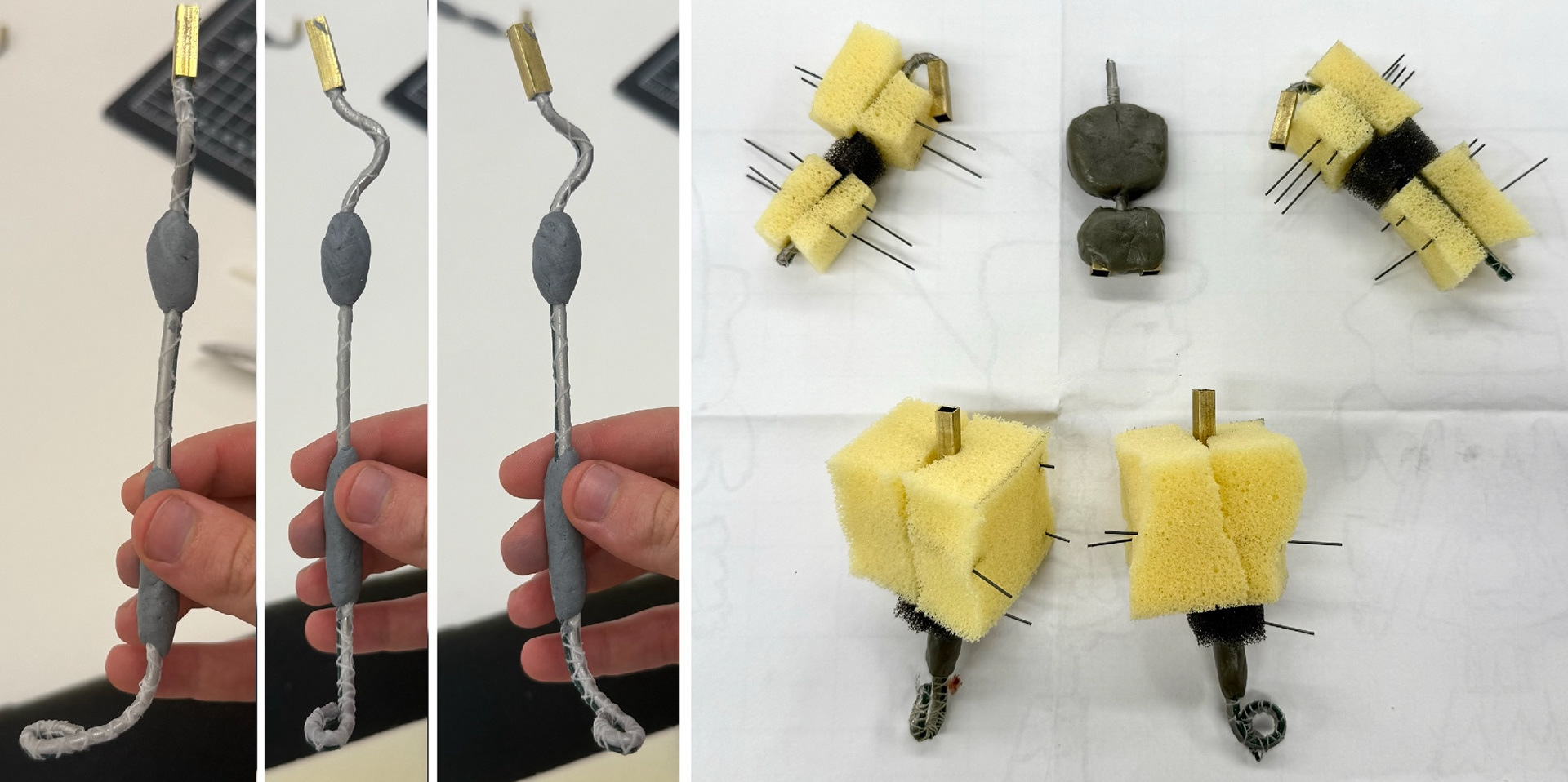 armature & foam buildup