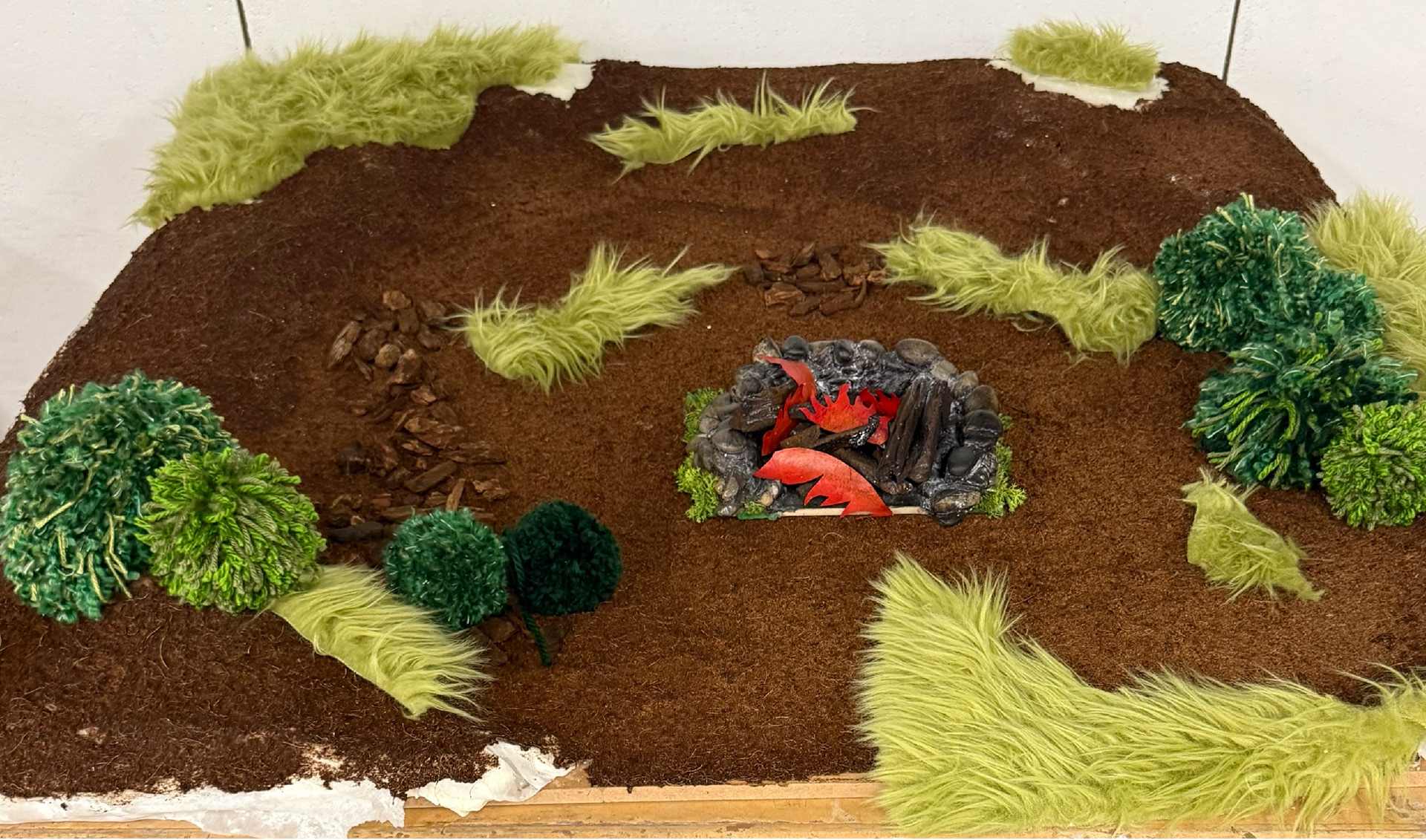 ground cover with foliage & fur
