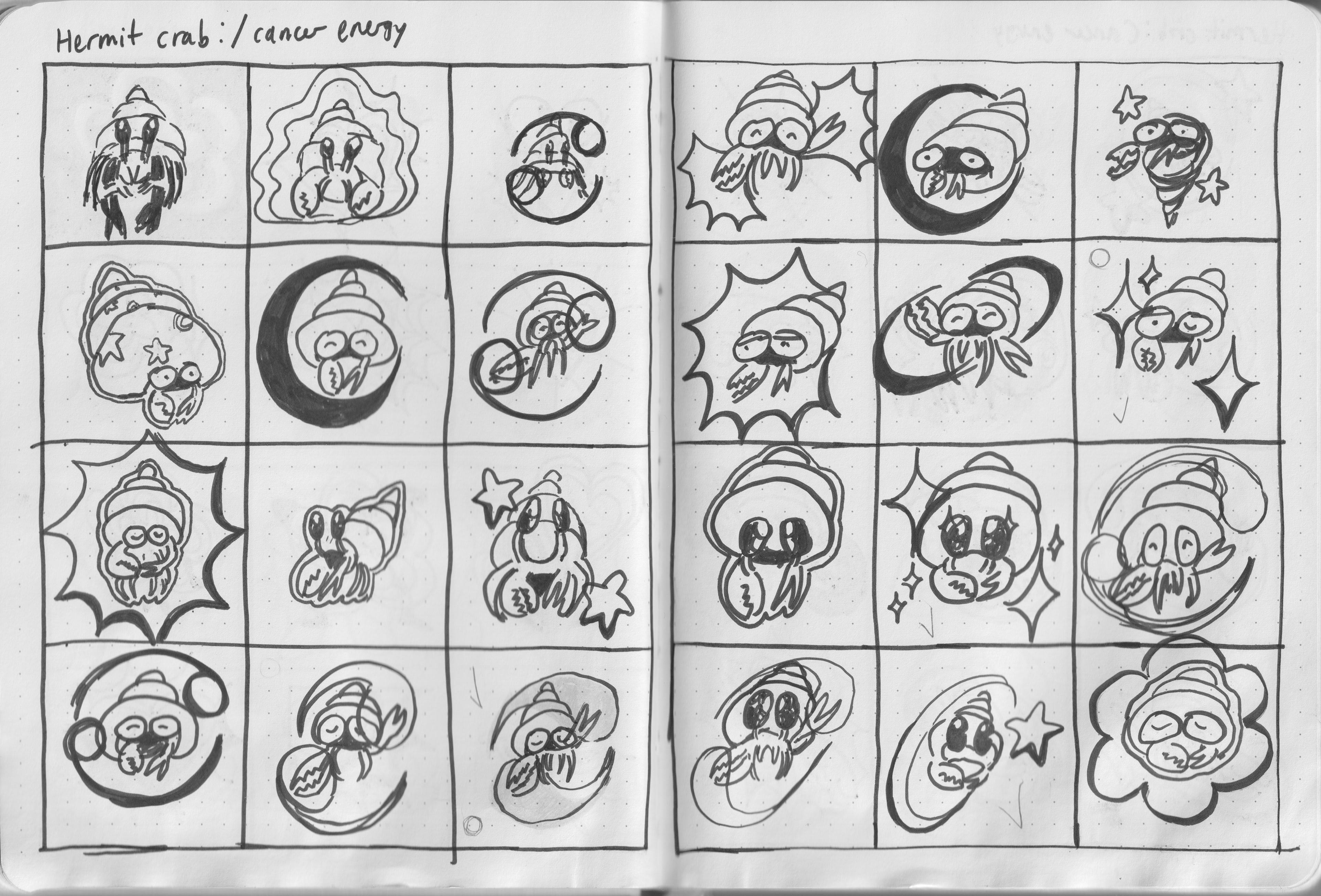 thumbnails for hermit crab symbol