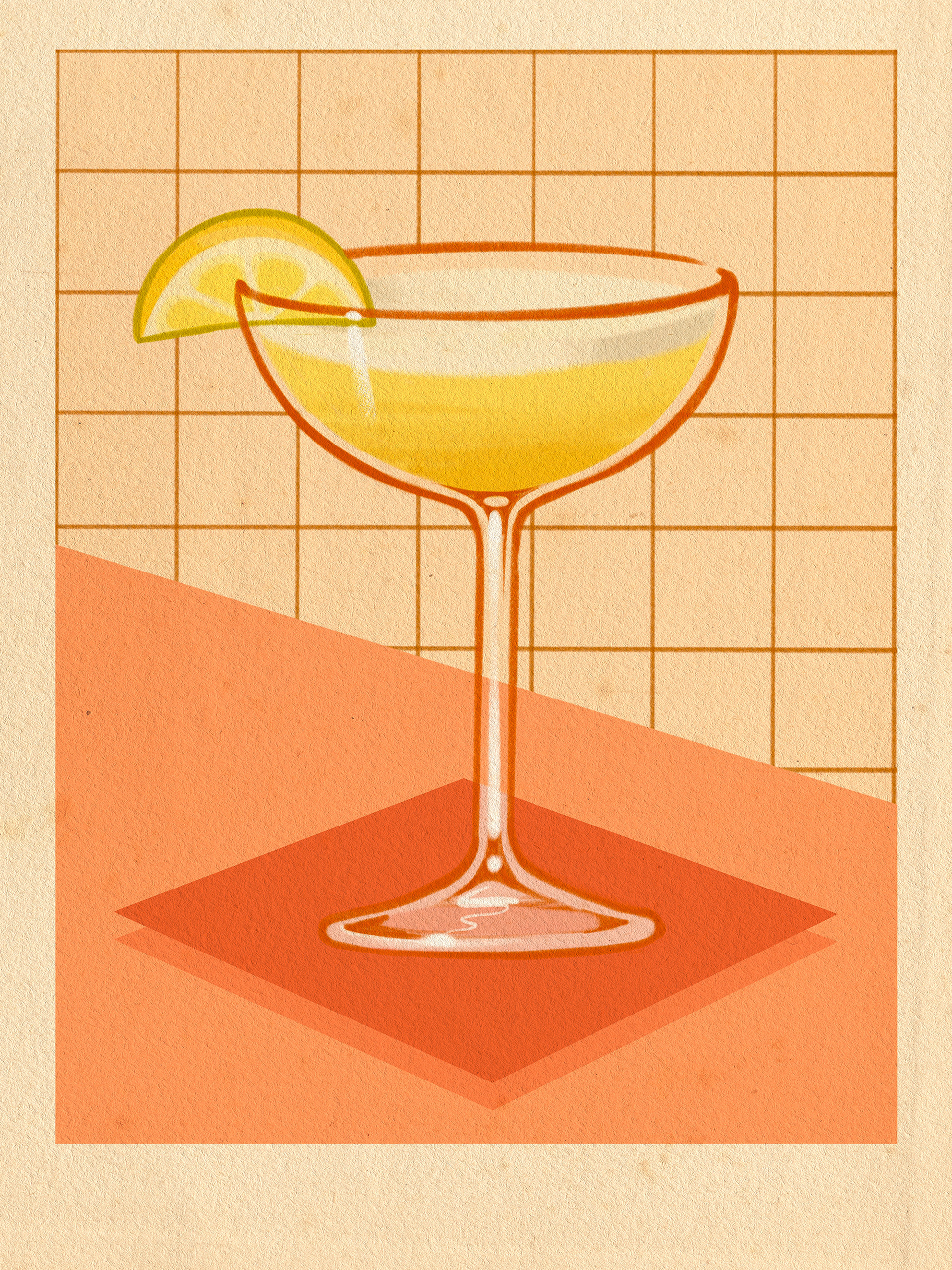 whiskey sour poster, digital