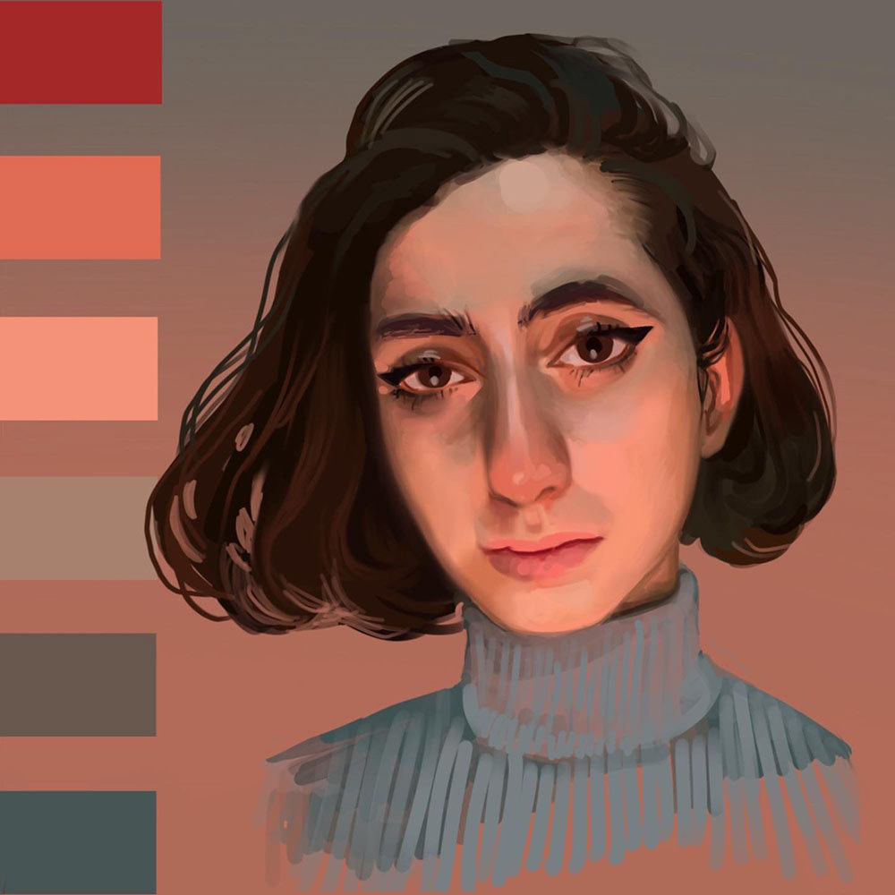 portrait study, digital