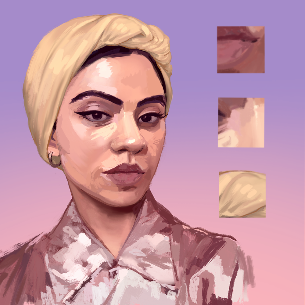 portrait study, digital