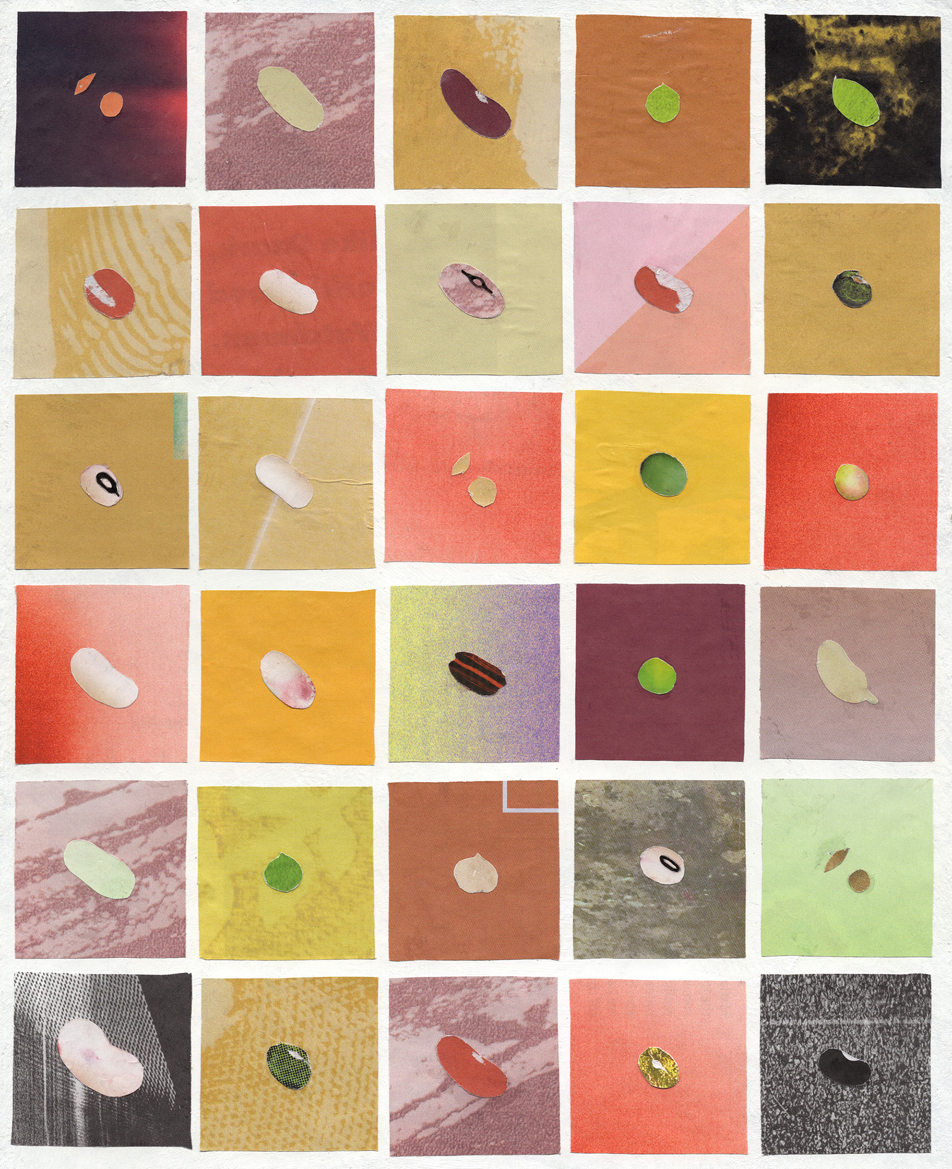 "30 Beans," collage