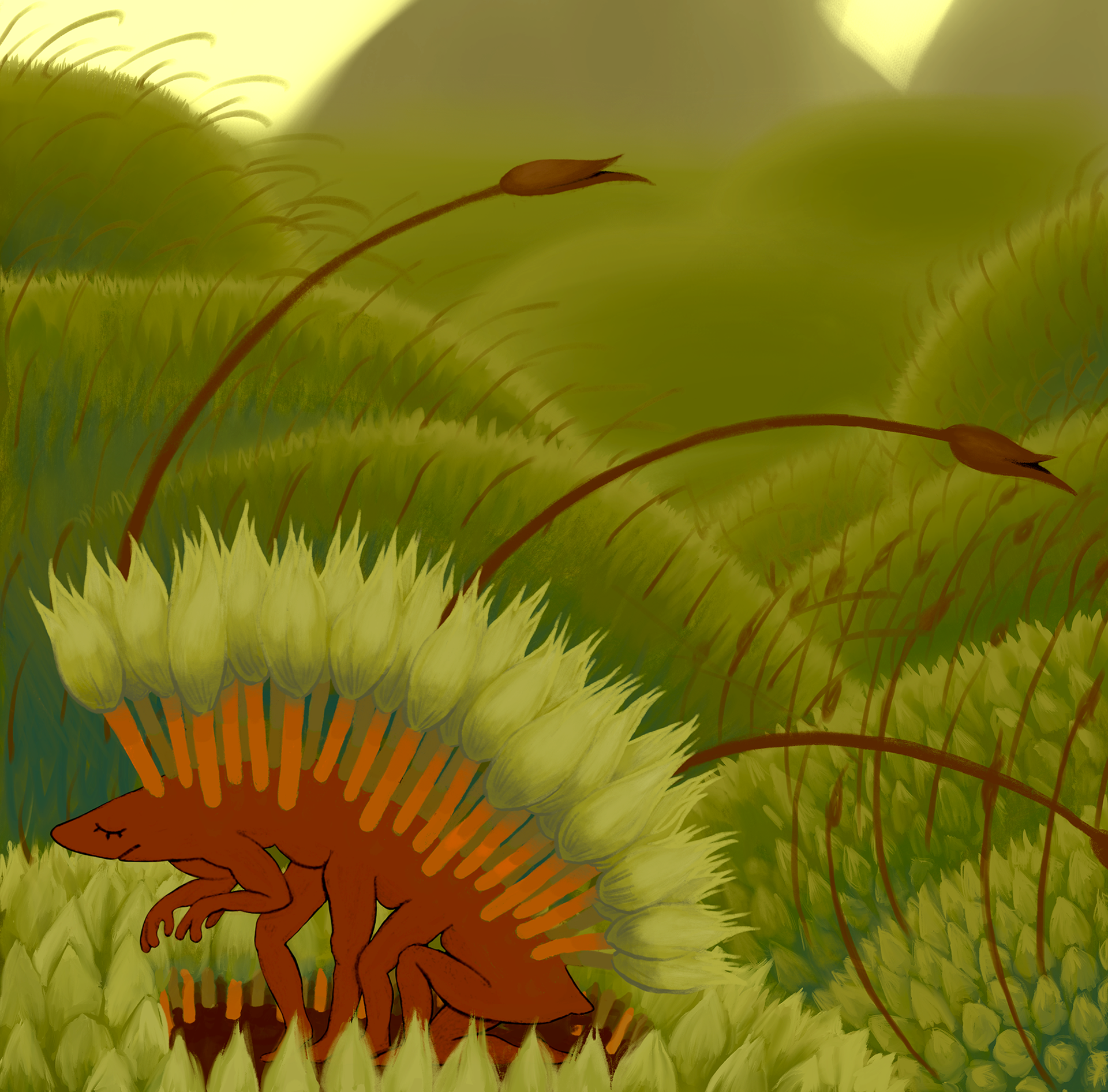 moss critter, digital