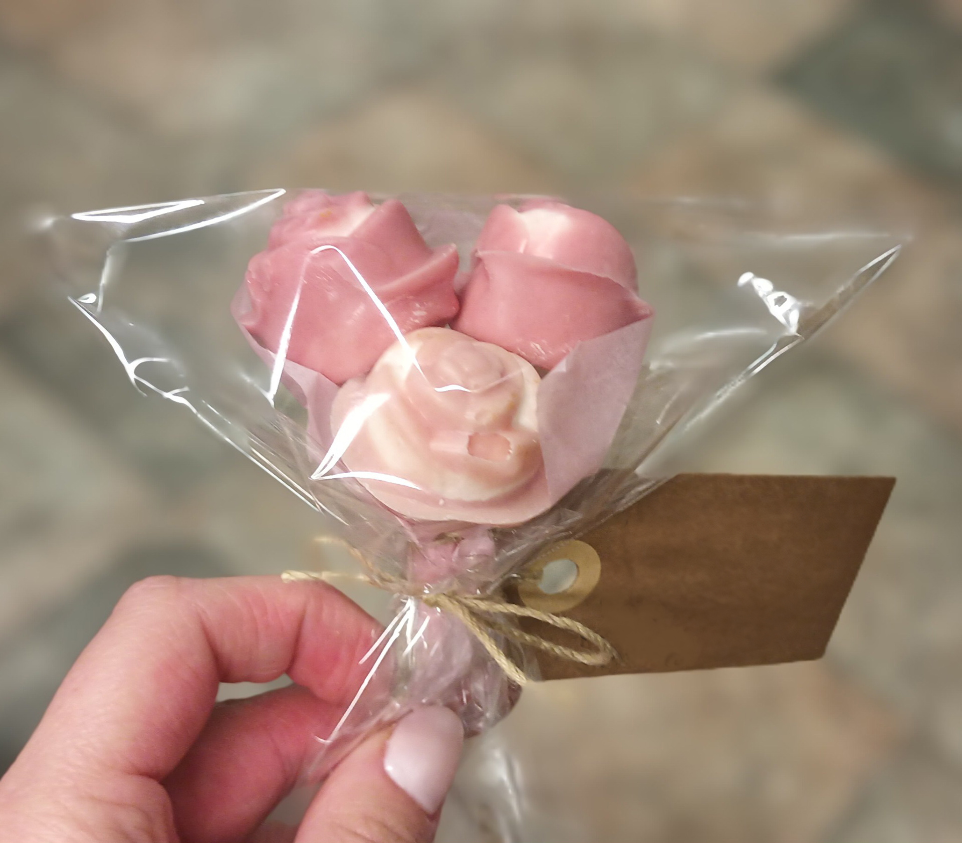 chocolate covered marshmallow roses