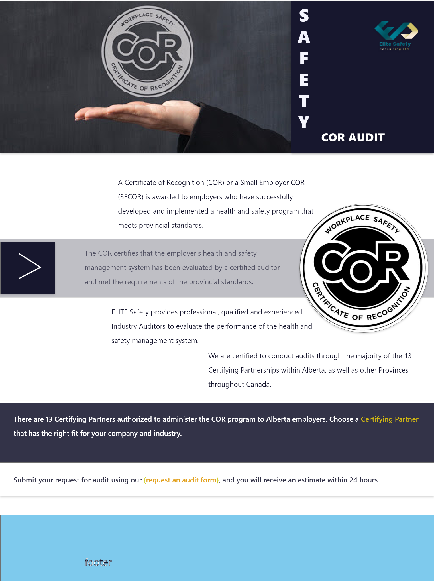 COR Audit — Certificate of Recognition process and audit readiness