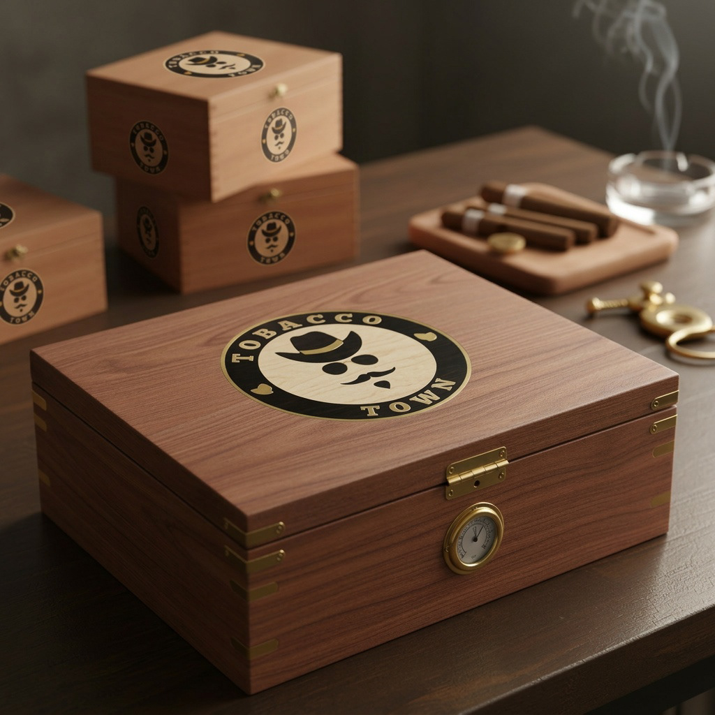 Tobacco Town — Logo on product packaging