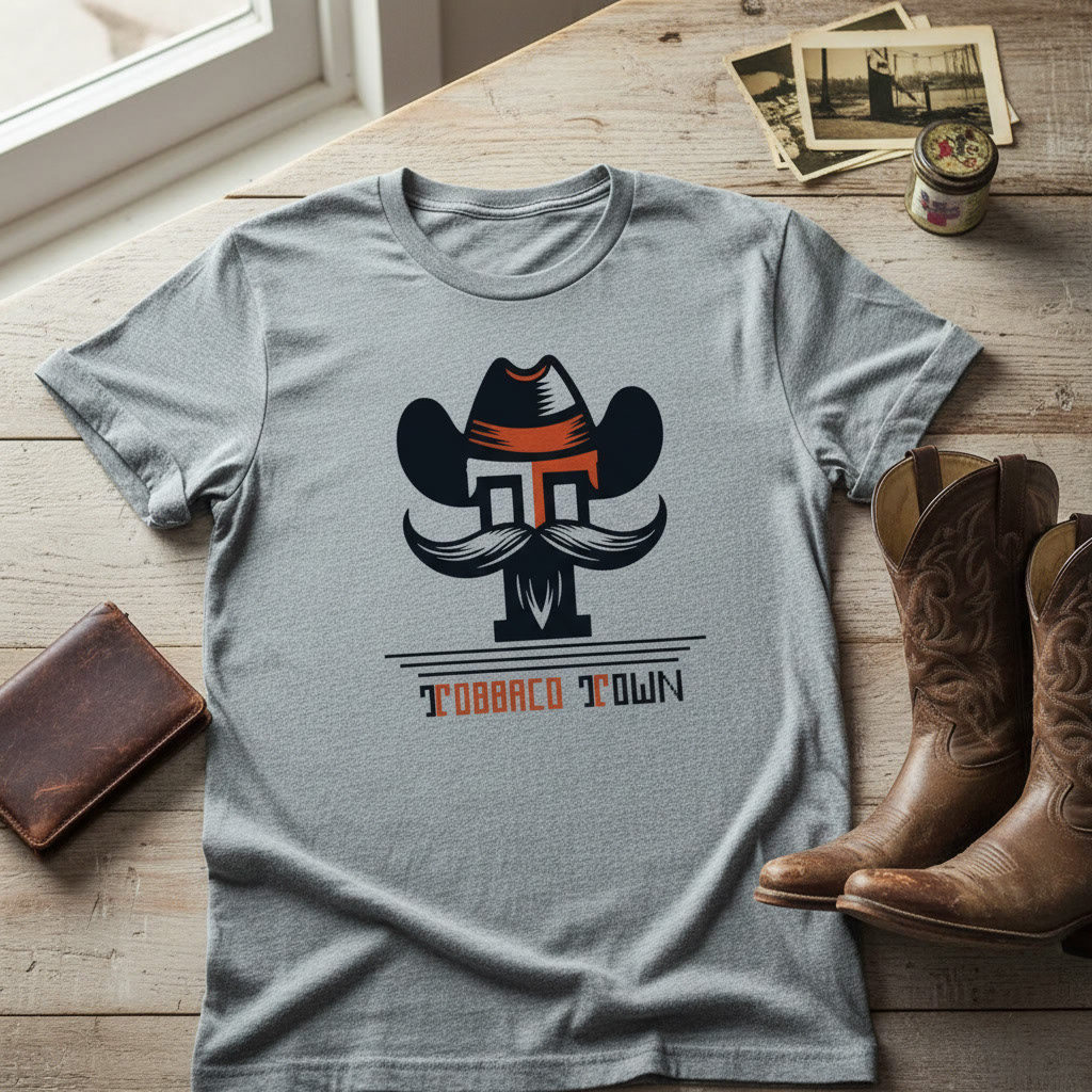 Tobacco Town — Logo on branded apparel