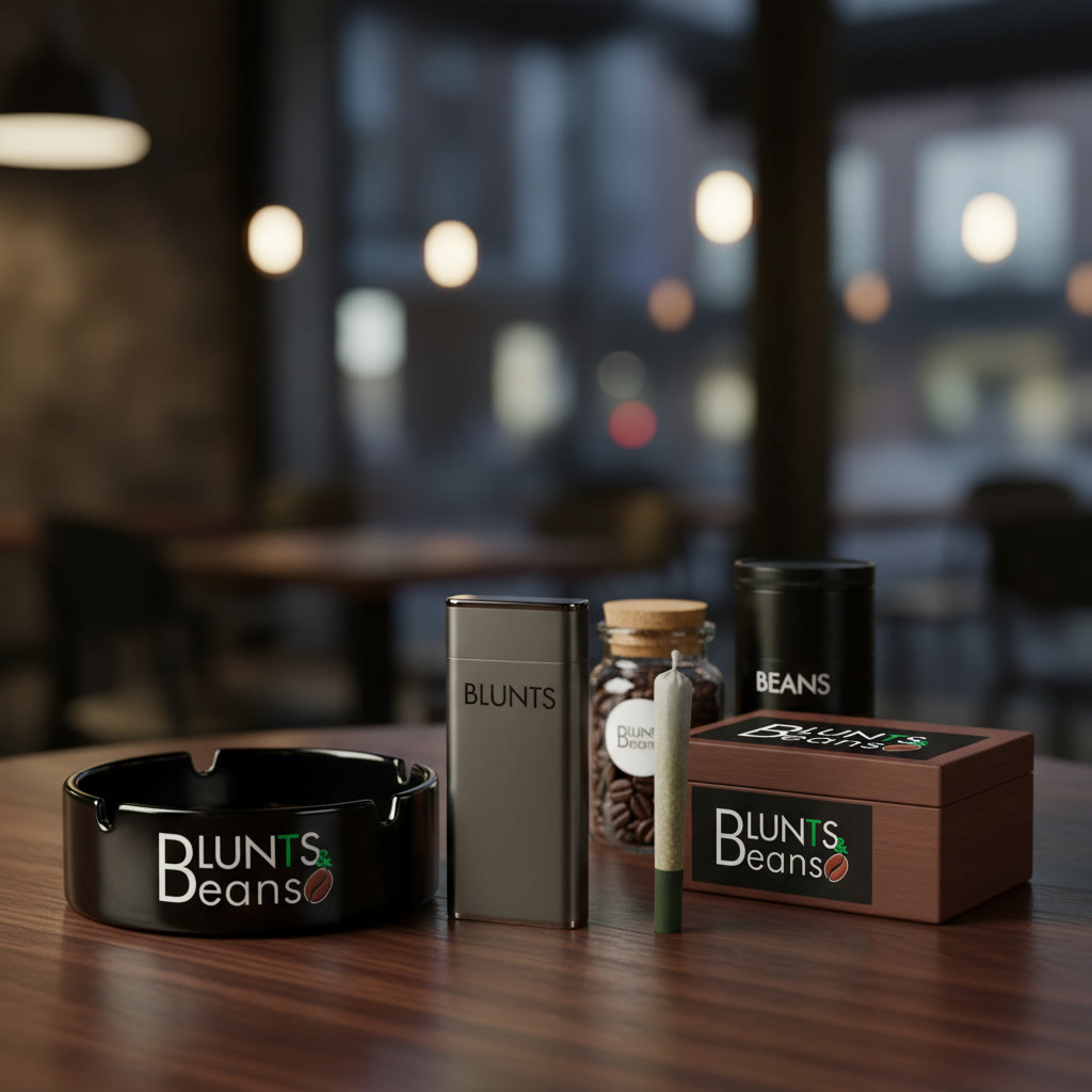 Blunts & Beans — Brand applied to retail product packaging and accessories