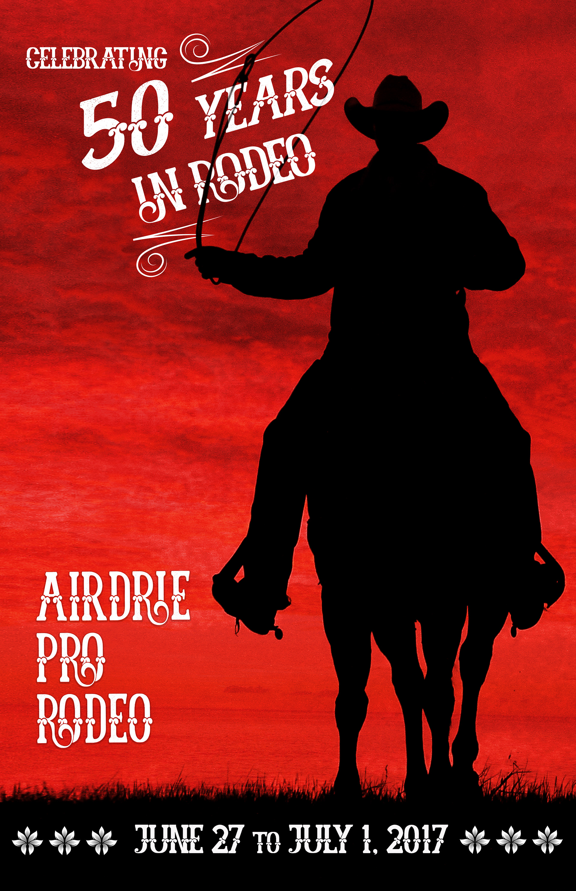 Airdrie Pro Rodeo — 50th Anniversary event poster