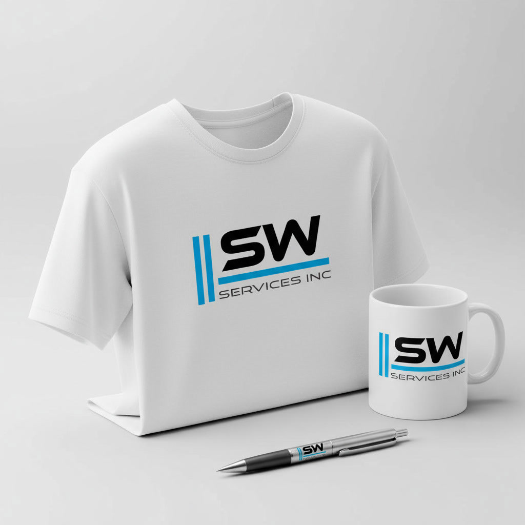 SW Services Inc. — Logo on branded apparel and merchandise