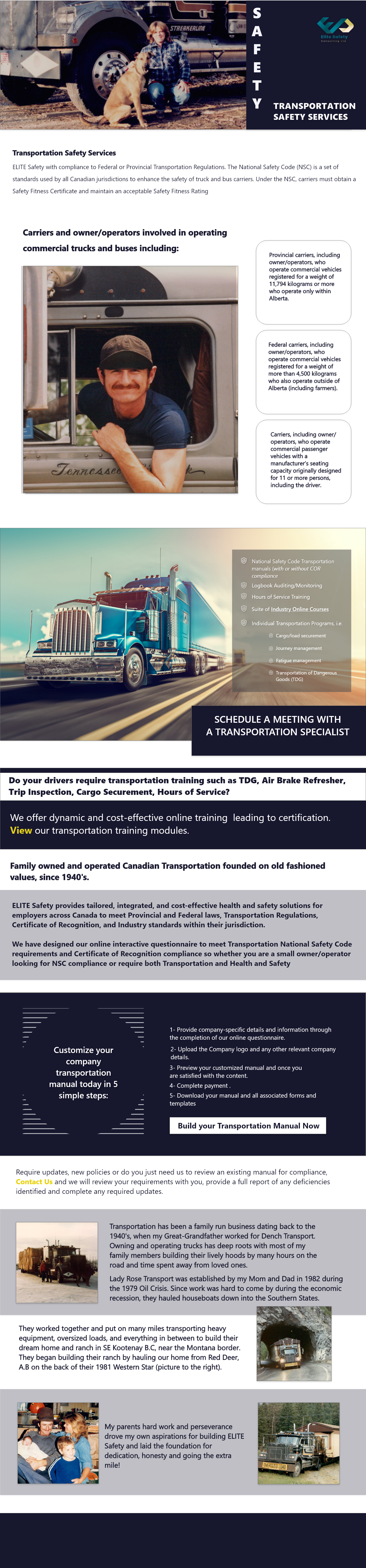 Transportation Safety Services — NSC compliance and certification guidance