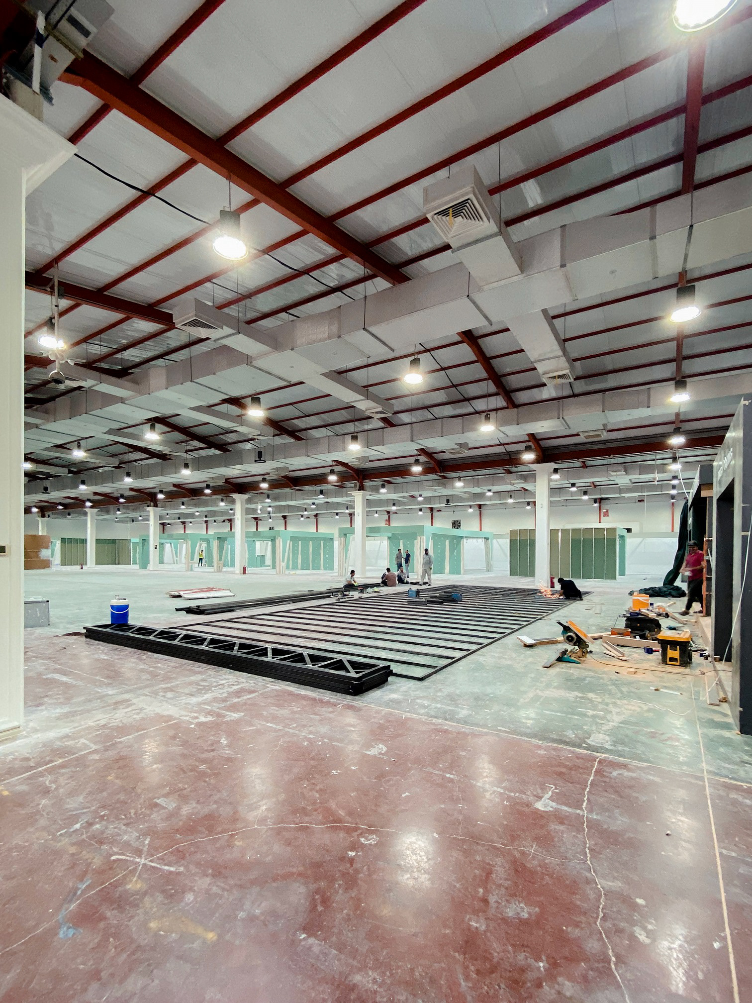 booth base construction