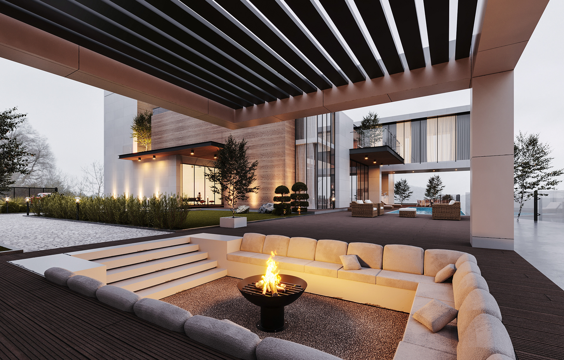 summer seating area