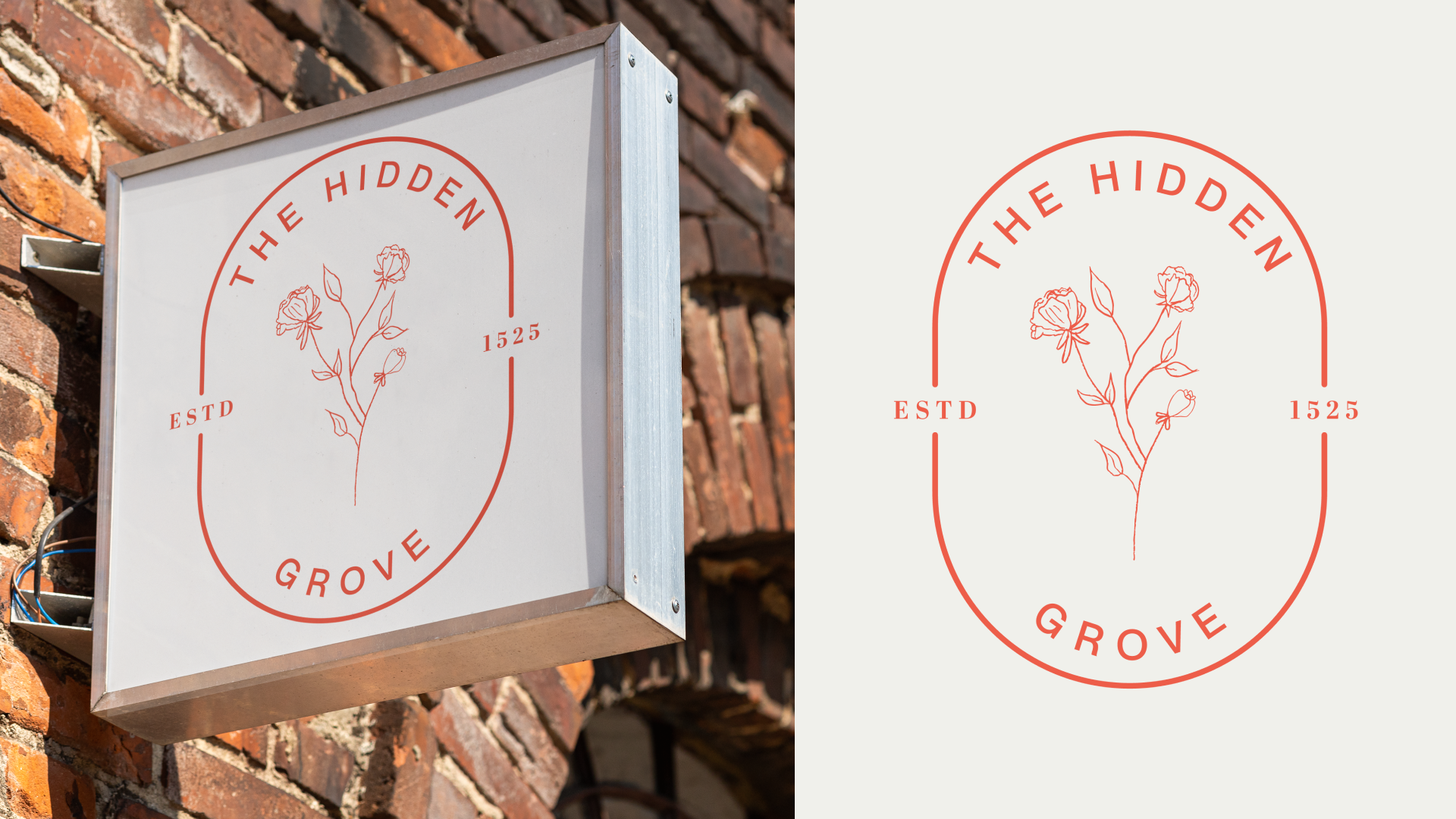 Final Logo with Sign Mockup