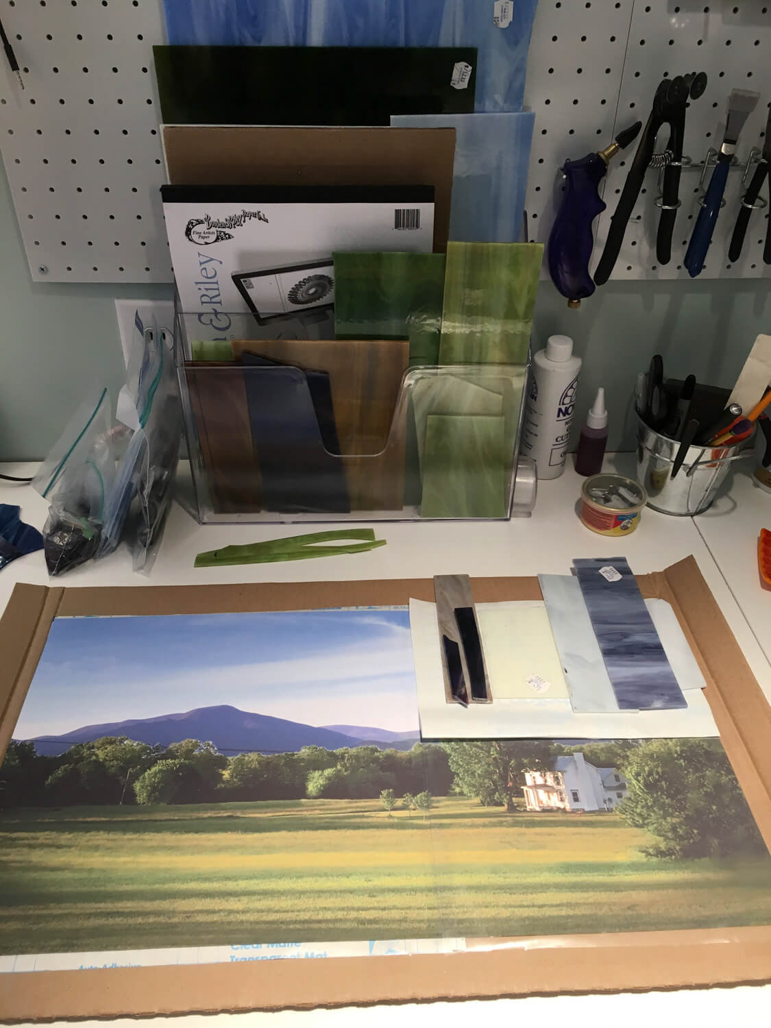Getting started with contact paper over enhanced photo