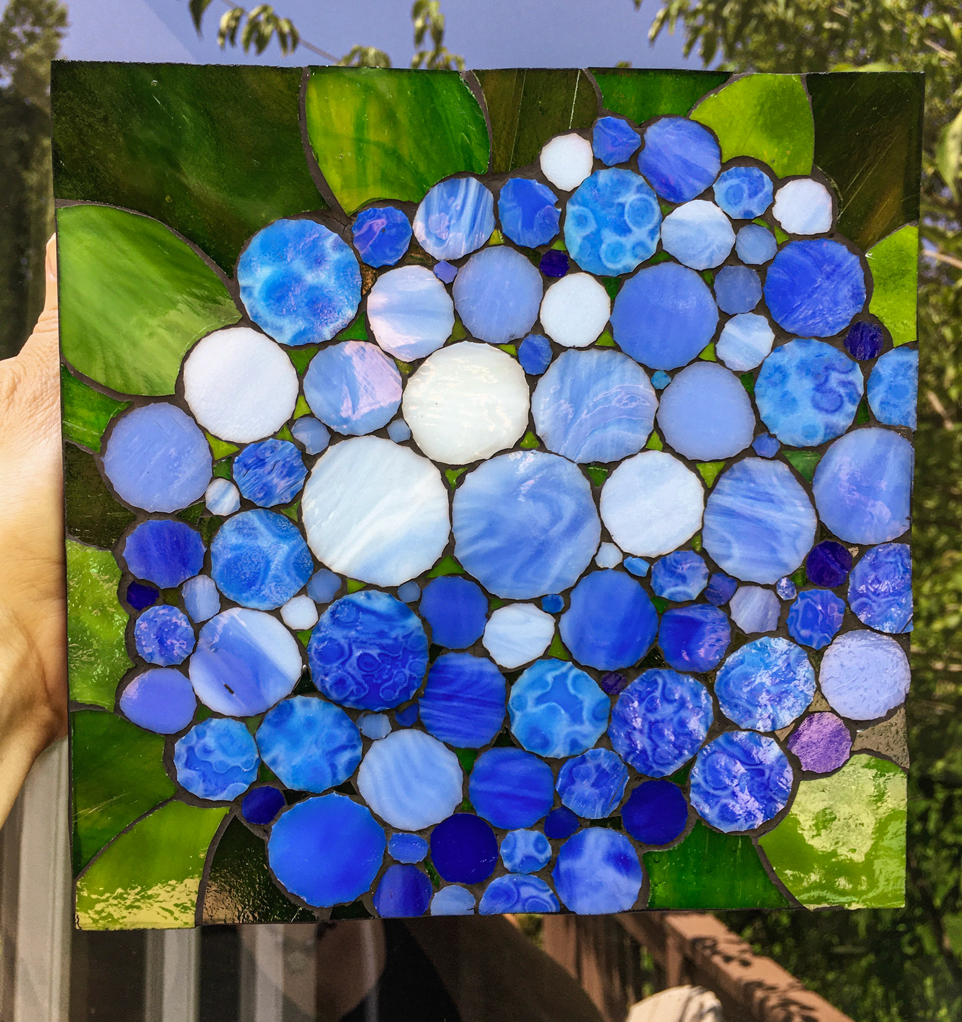Final grouted mosaic