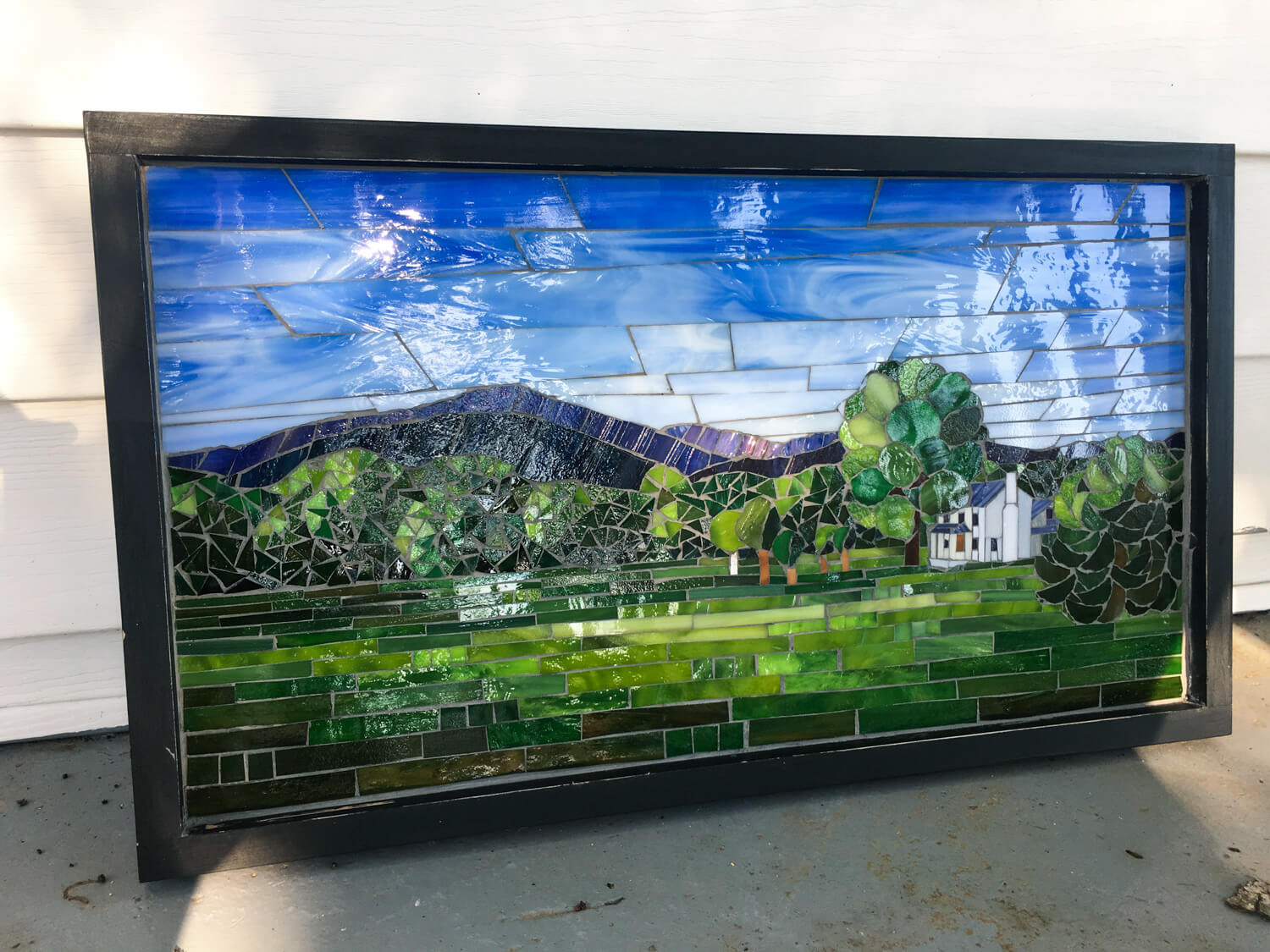Final mosaic with grout
