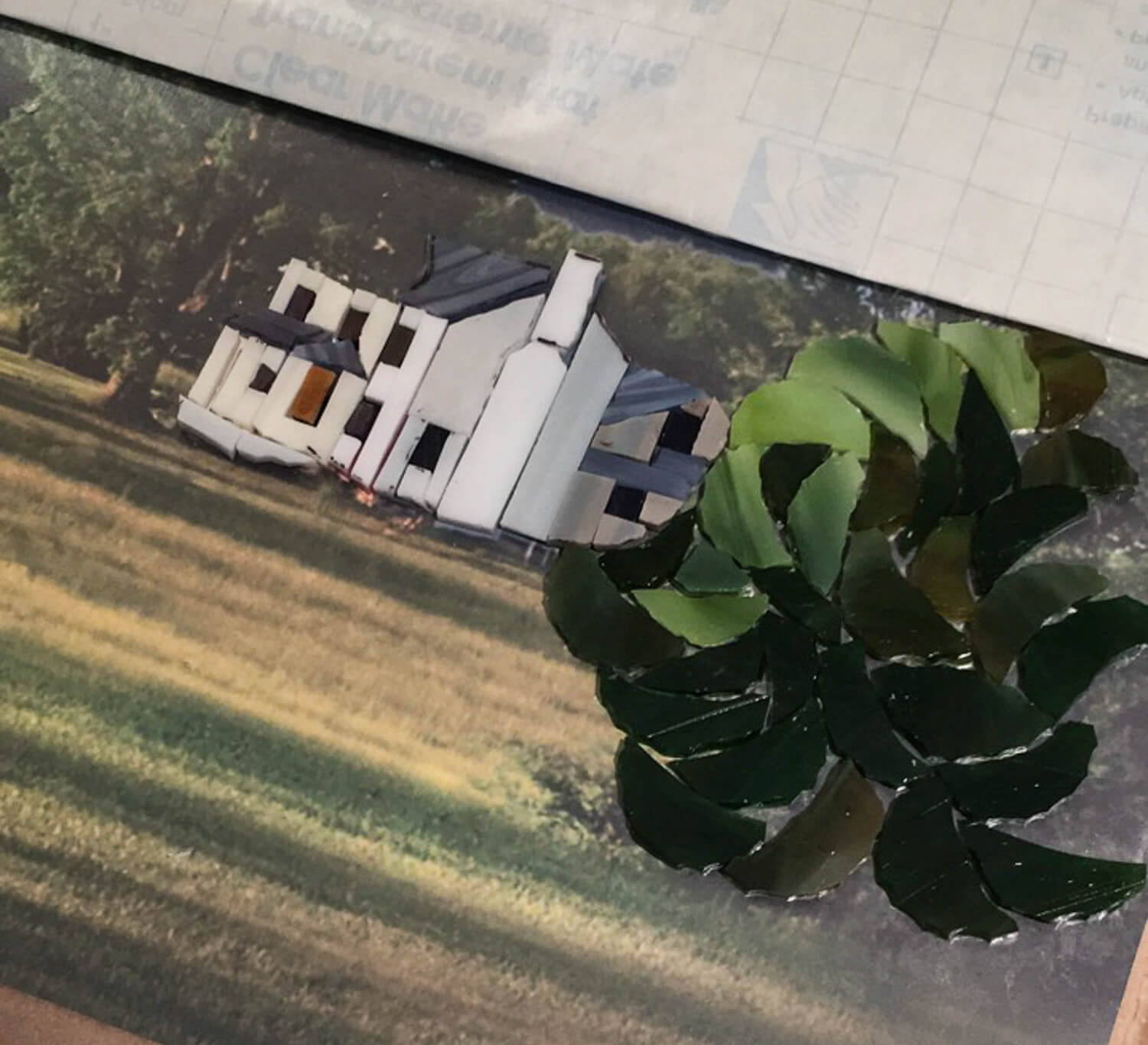 Adding the foreground bush