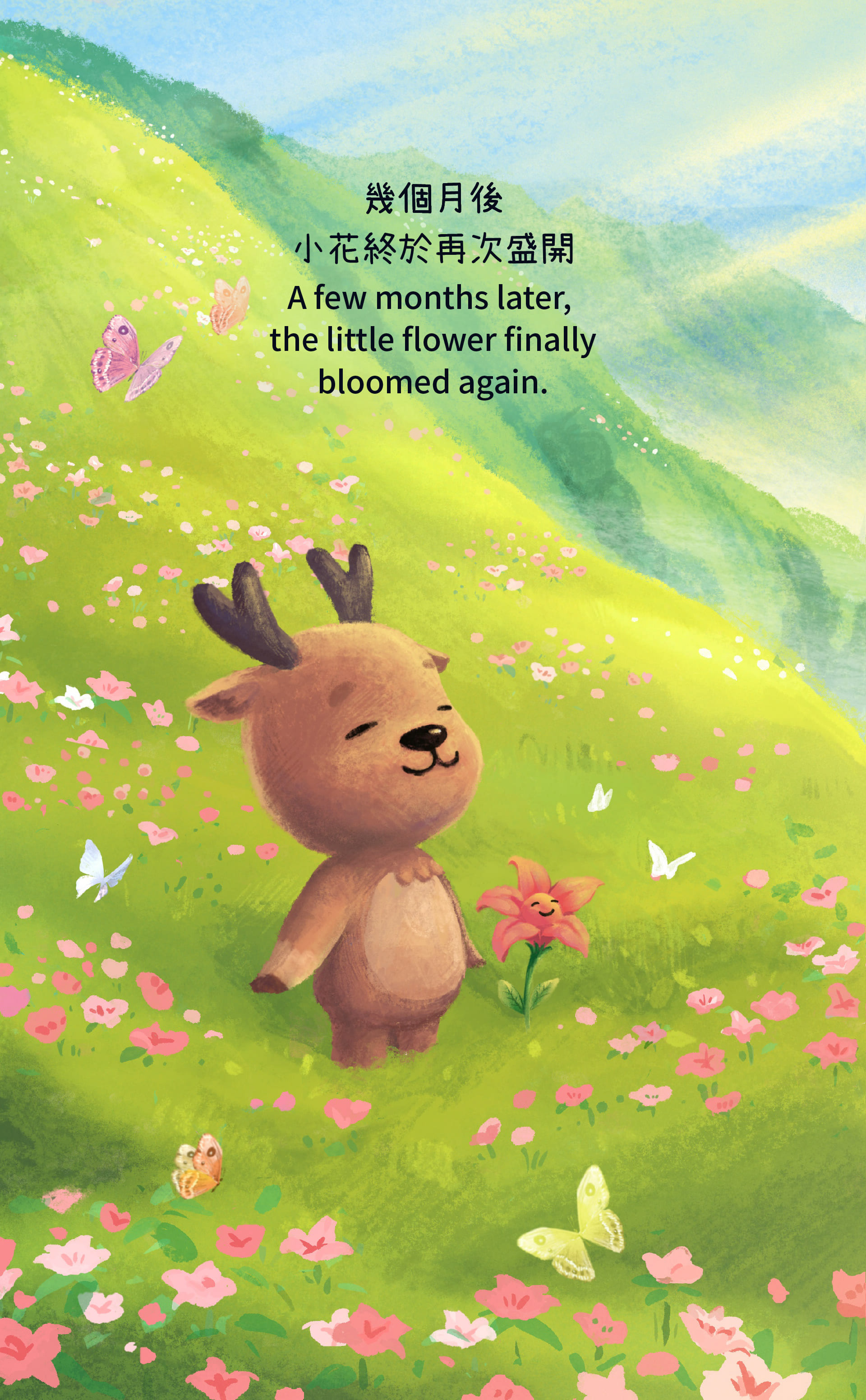 The little flower finally bloomed again. Art 插畫:鍾念恩 Nien Chung