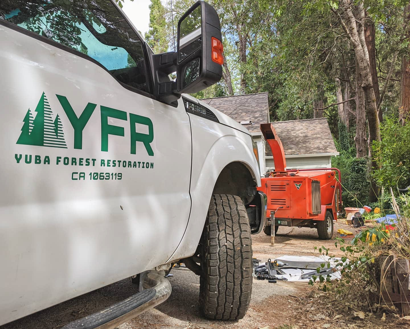 YFR Logo on work truck.