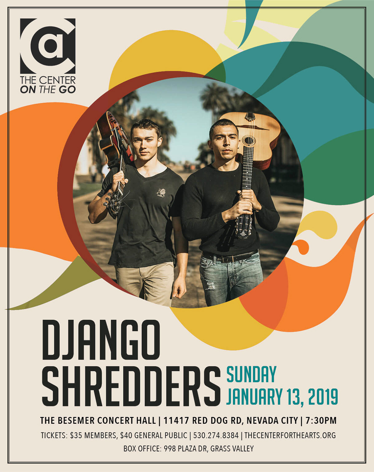 Center for the Arts | Django Shredders Poster design
