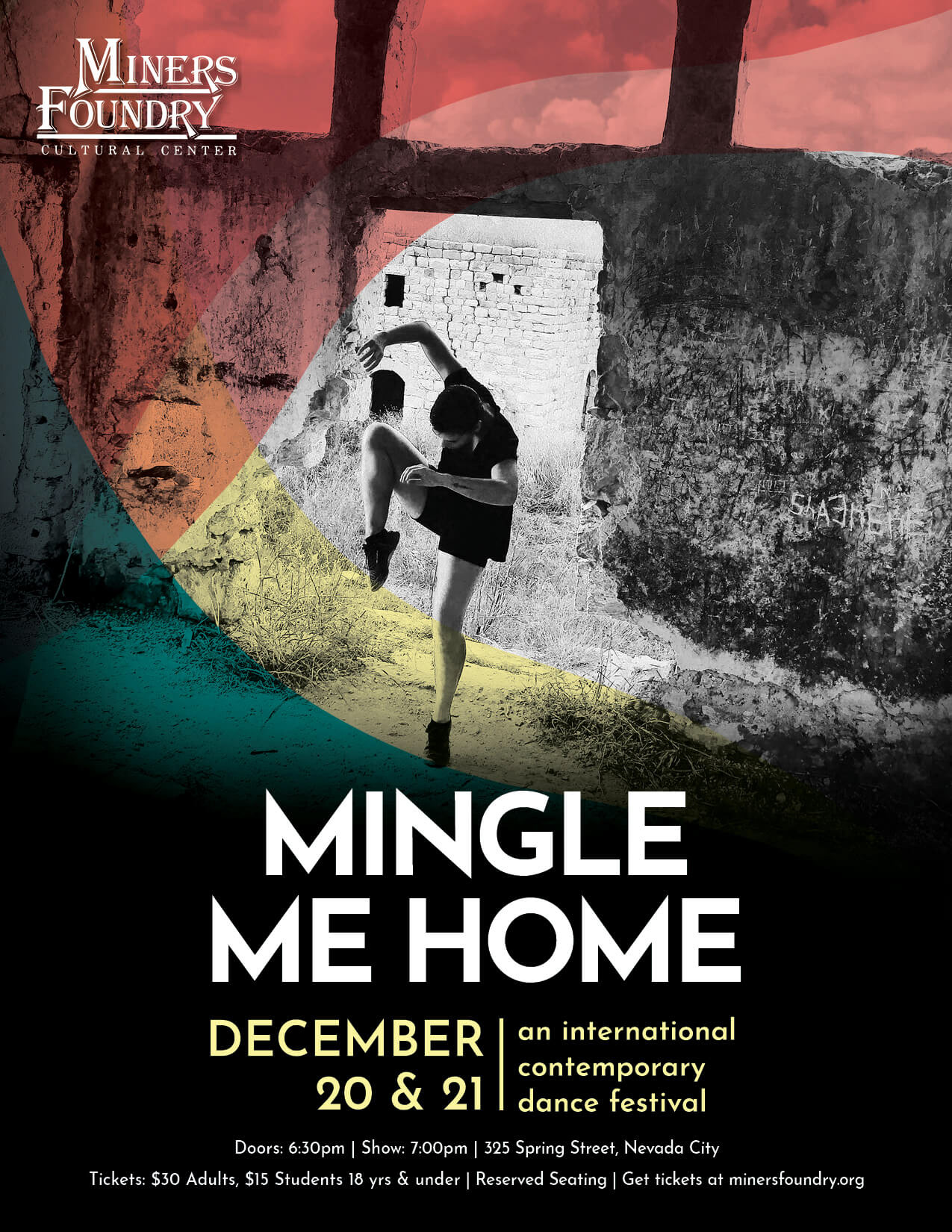 Minge Me Home: An International Contemporary Dance Festival | Flyer design