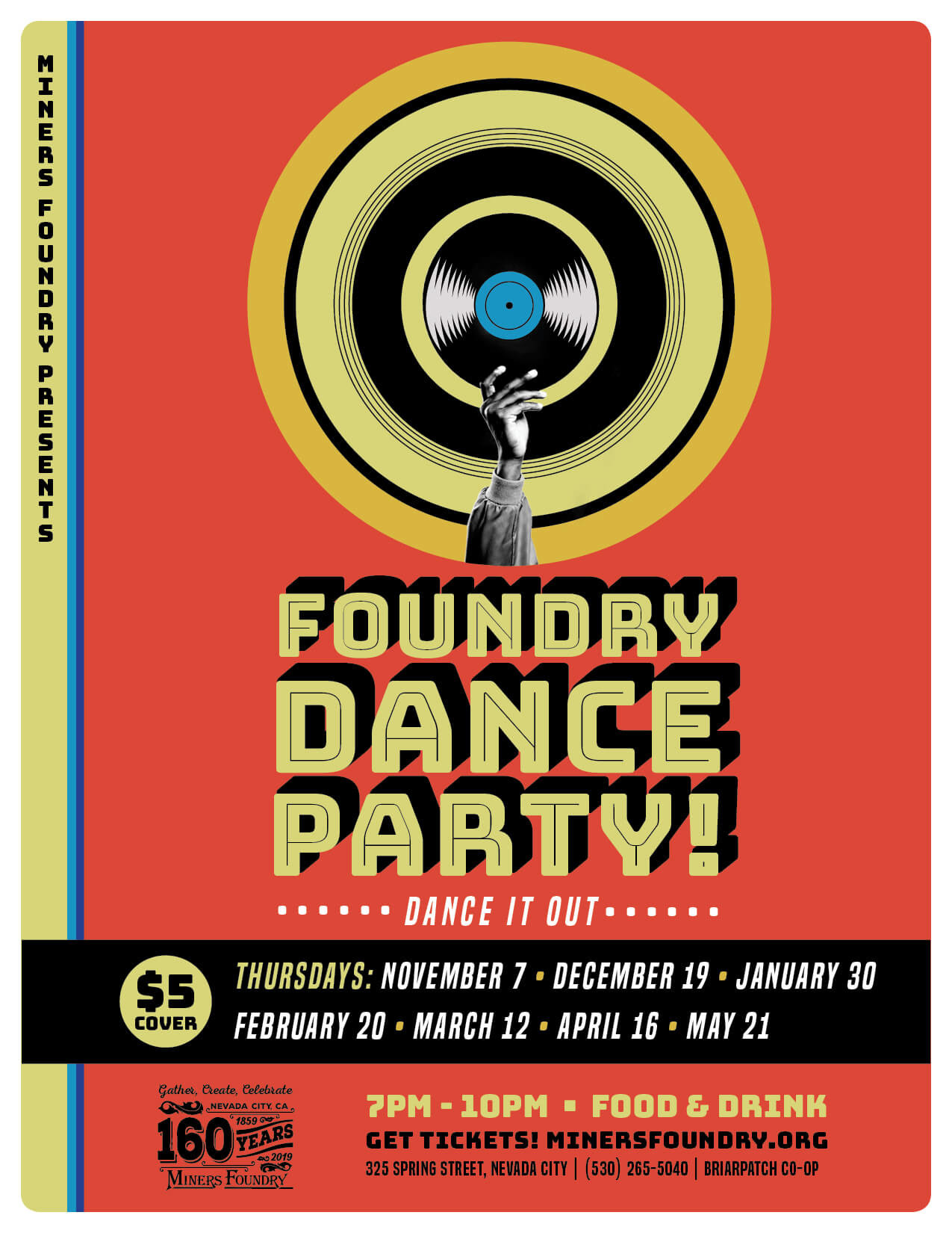 Miners Foundry Dance Party Flyer