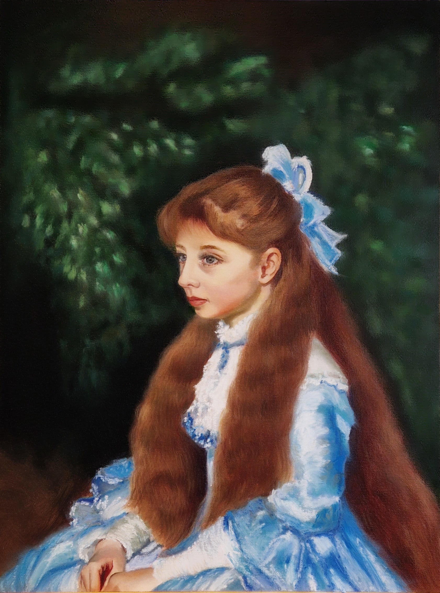 Madmeoiselle Margaret 40x30 cm (Oil painting)