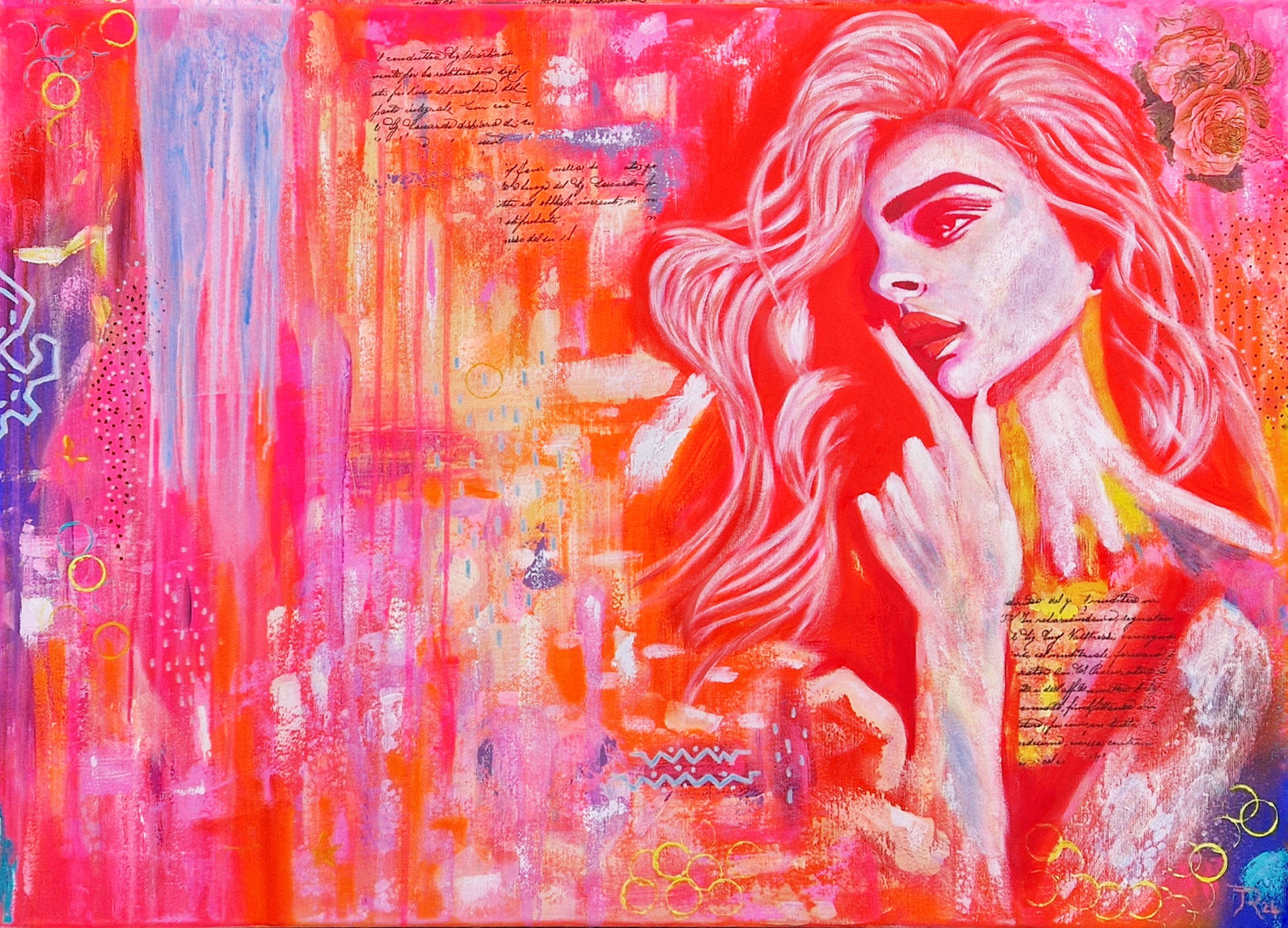 SECRET OF DREAMS 70x50 cm (Oil painting)